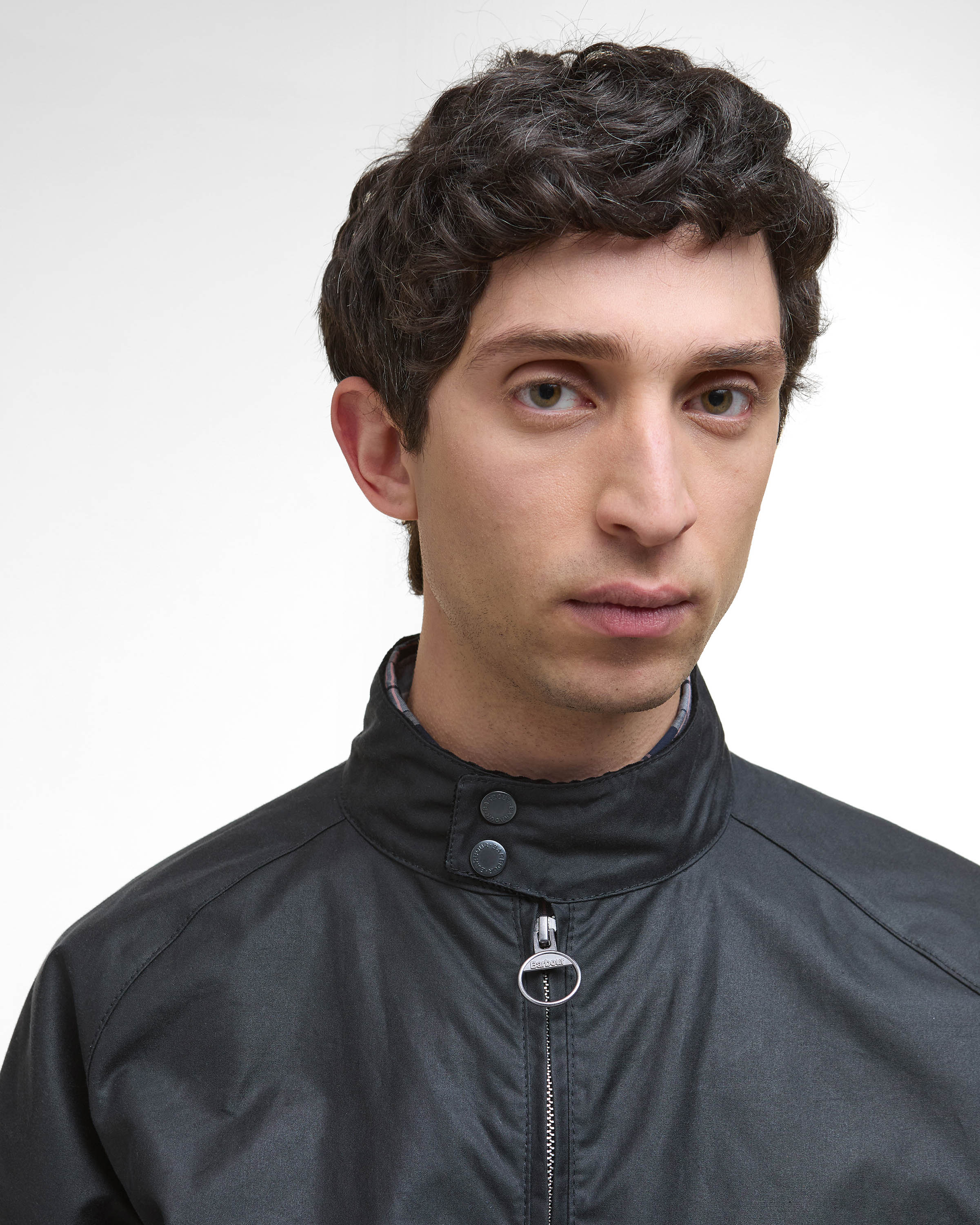 Barbour Modern Royston Mens Wax Jacket - Navy - Image 5