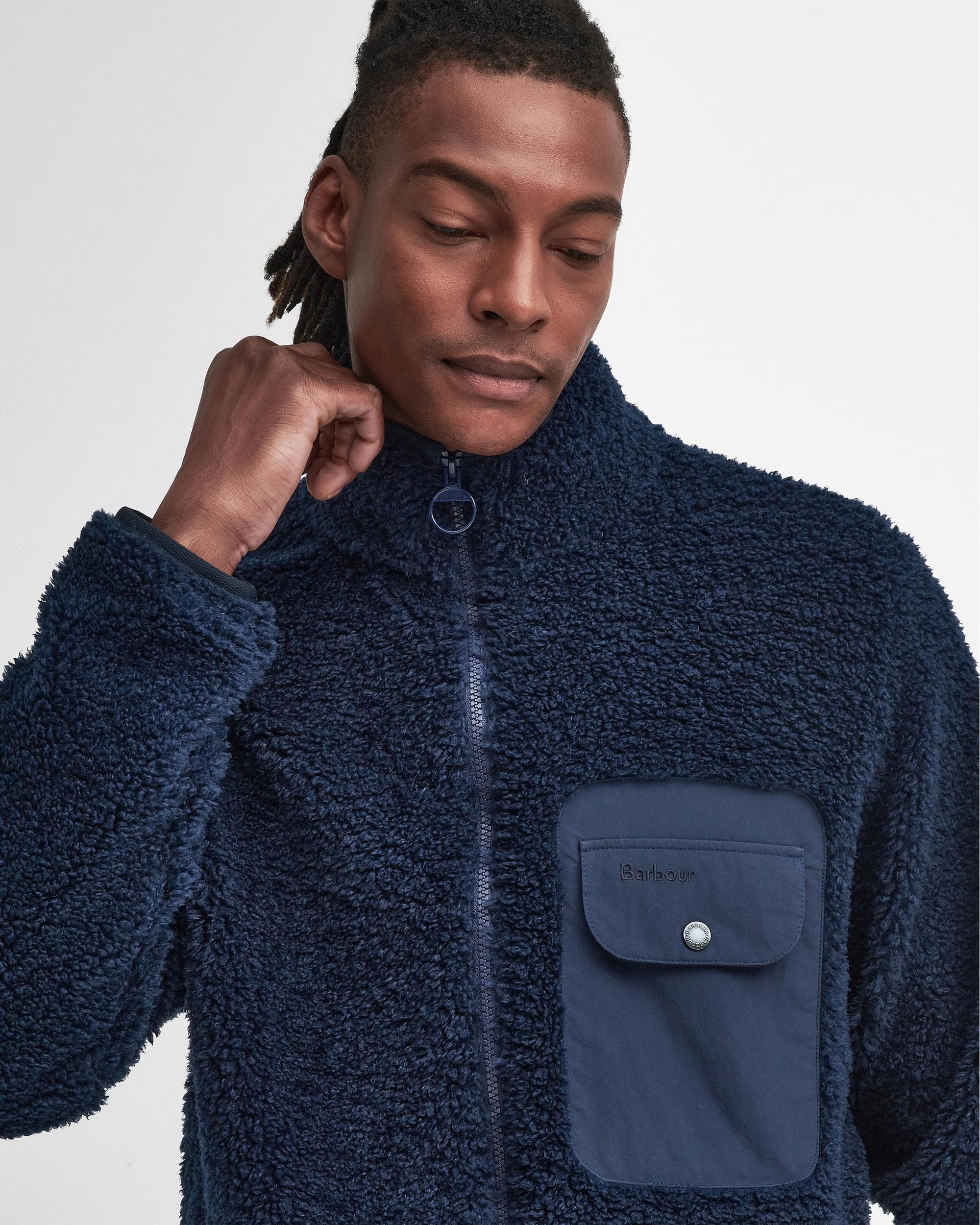 Barbour Moor Mens Fleece Jacket - Image 2