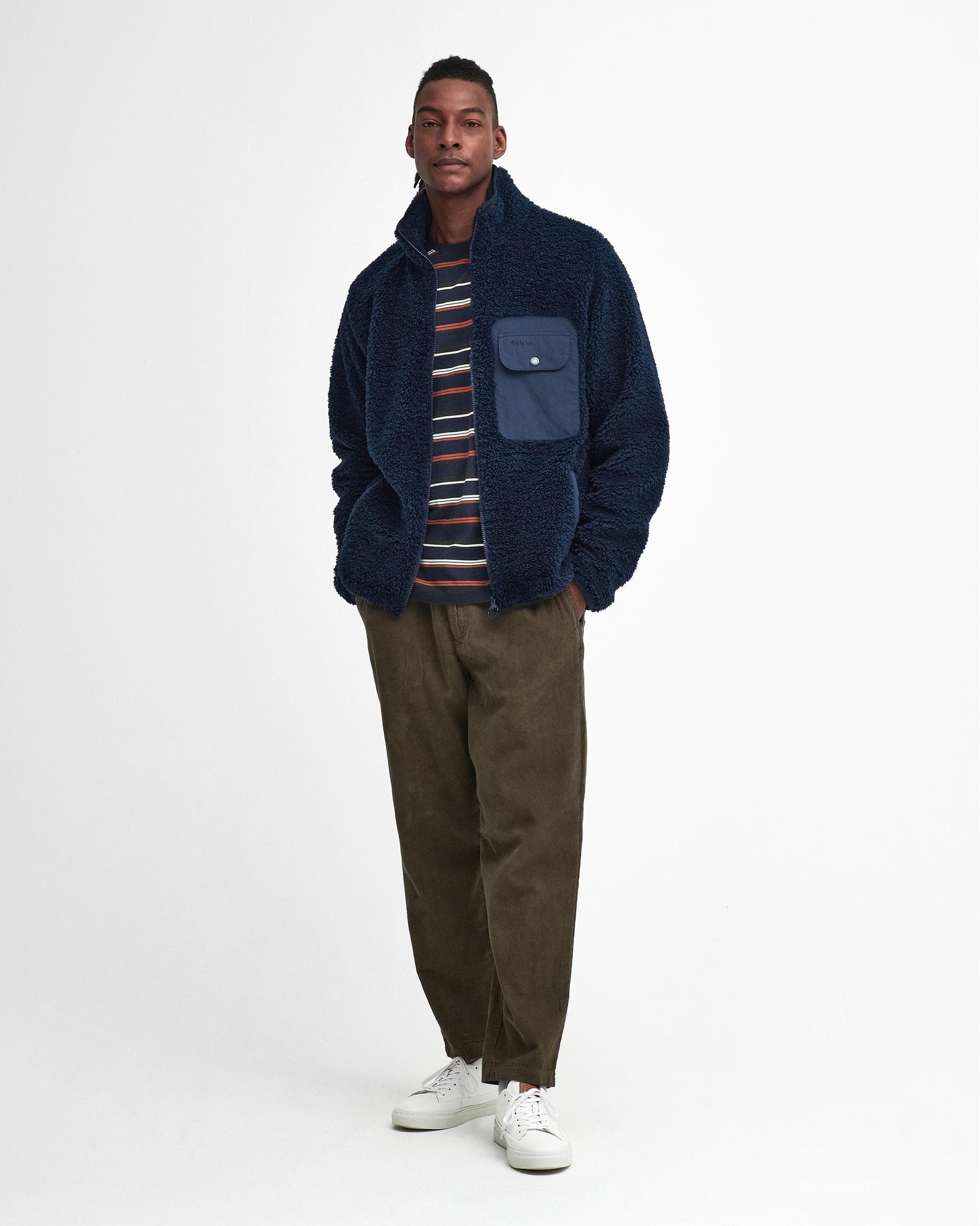 Barbour Moor Mens Fleece Jacket - Image 3