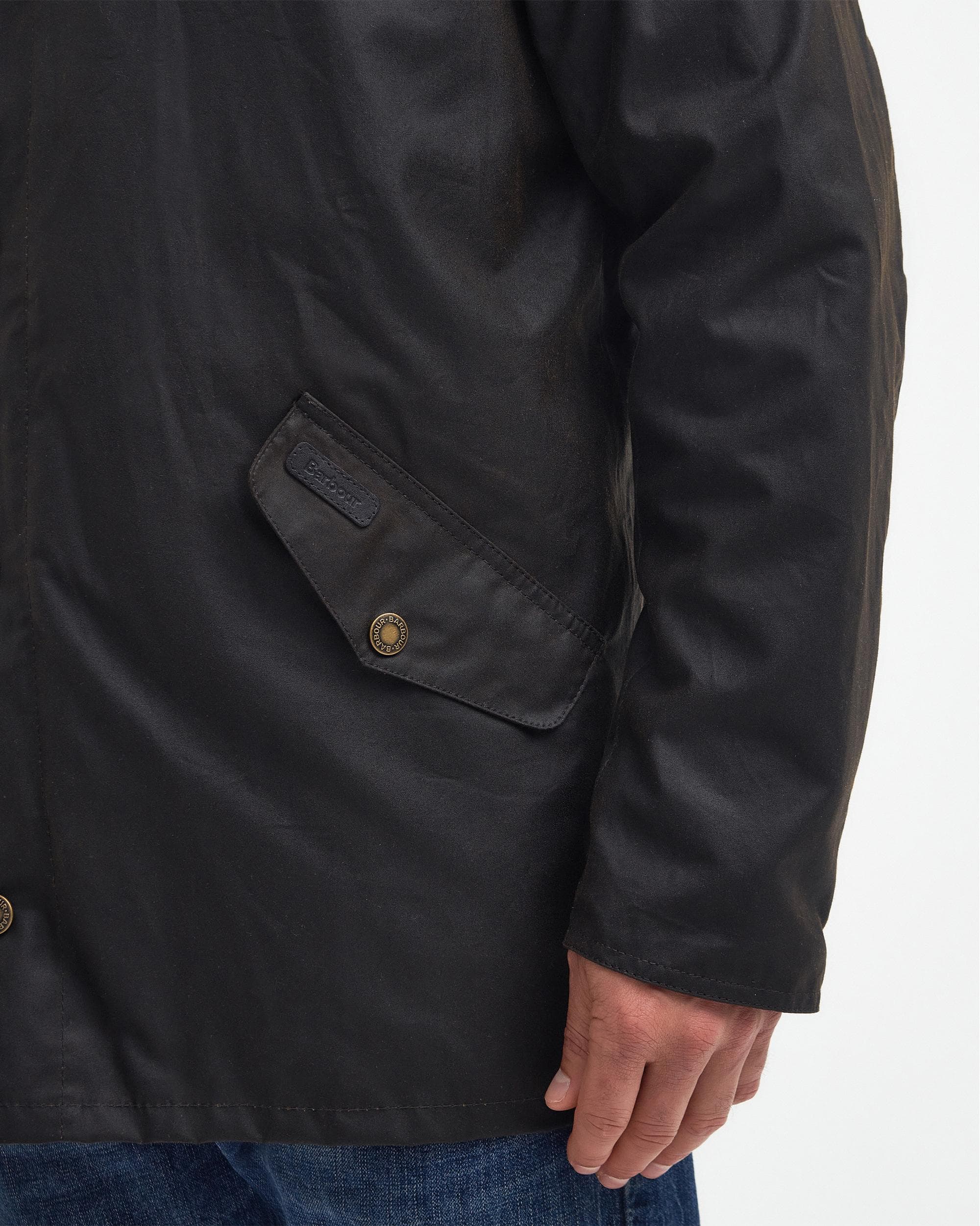 Barbour Mowden Mens Wax Jacket - Image 3