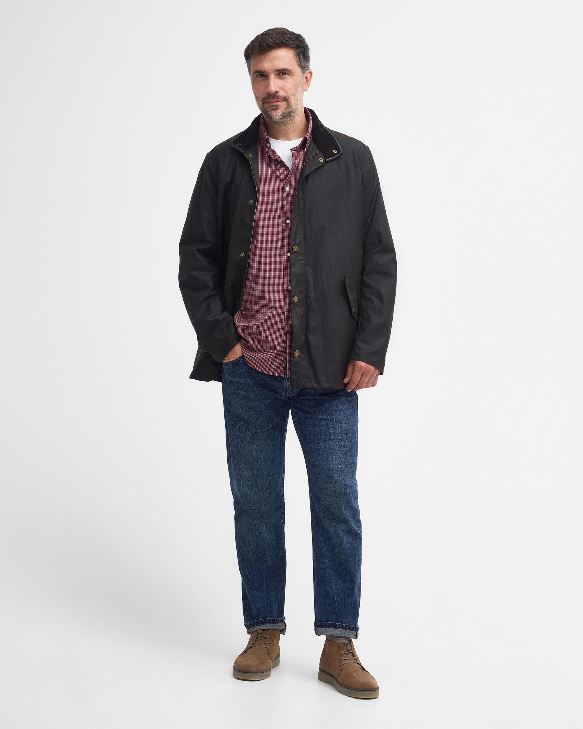 Barbour Mowden Mens Wax Jacket - Image 4