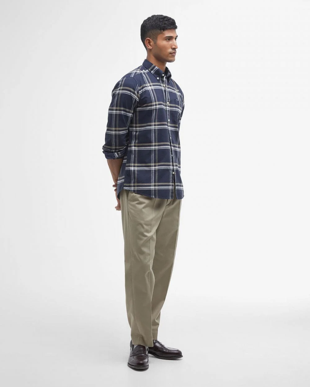 Barbour Nethertown Mens Tailored Fit Check Shirt - Image 2