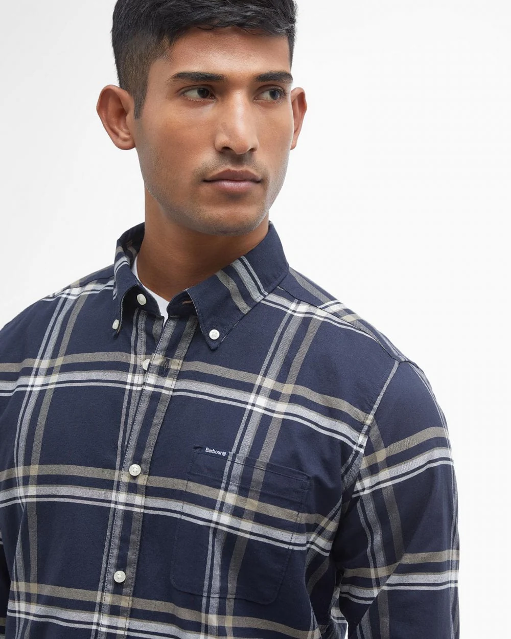Barbour Nethertown Mens Tailored Fit Check Shirt - Image 4