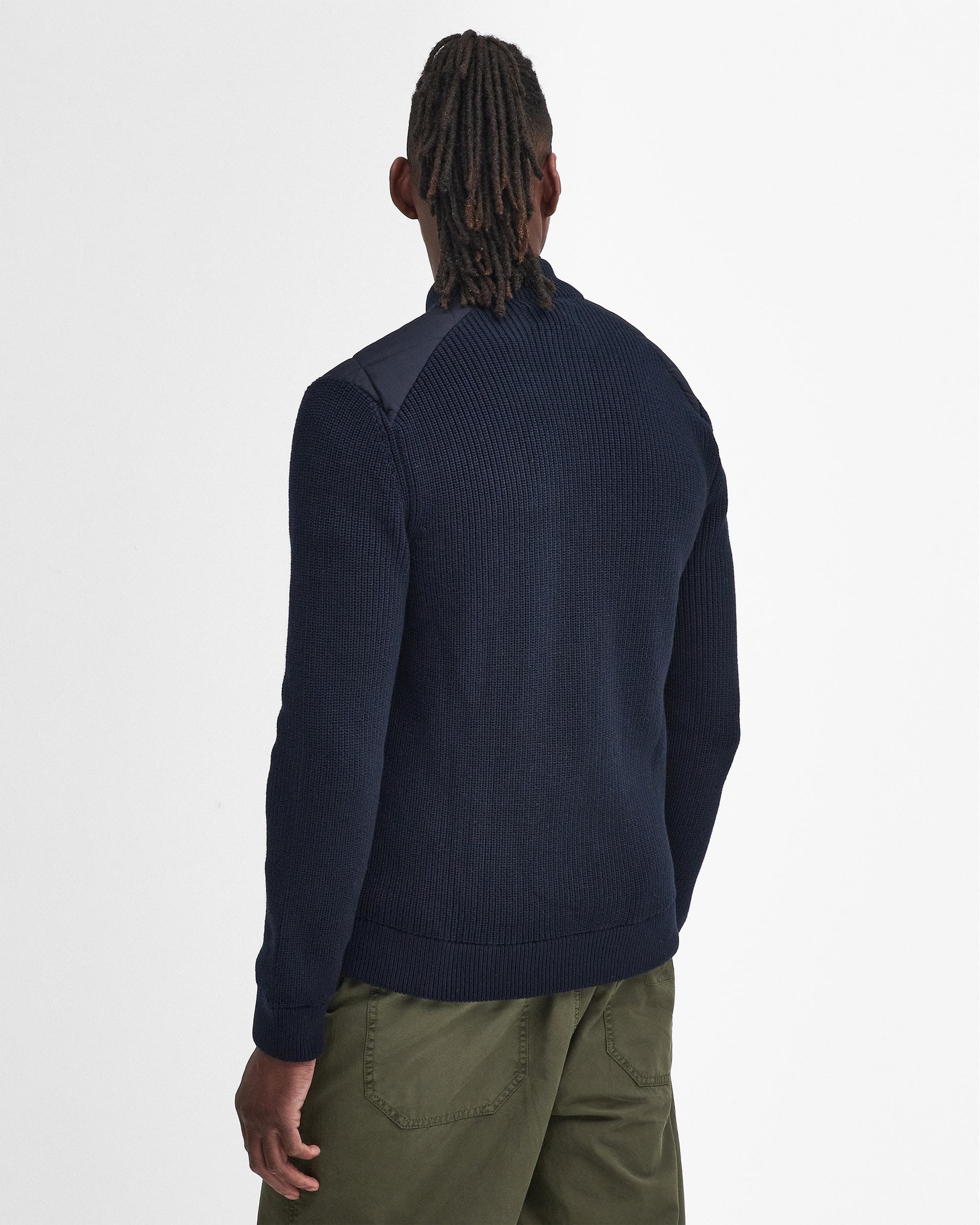 Barbour Newland Mens Zip Through Knitted Jumper - Image 4