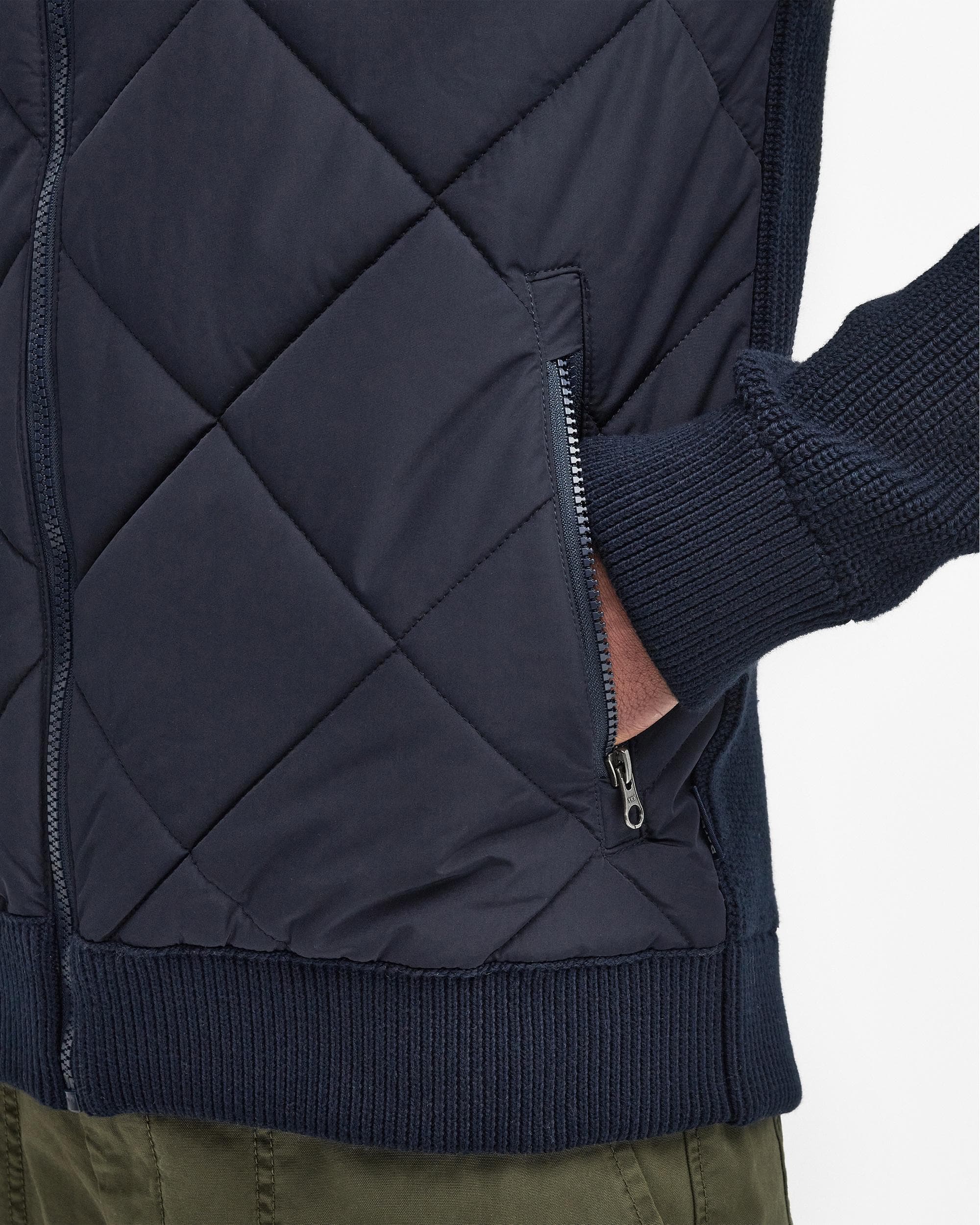 Barbour Newland Mens Zip Through Knitted Jumper - Image 6