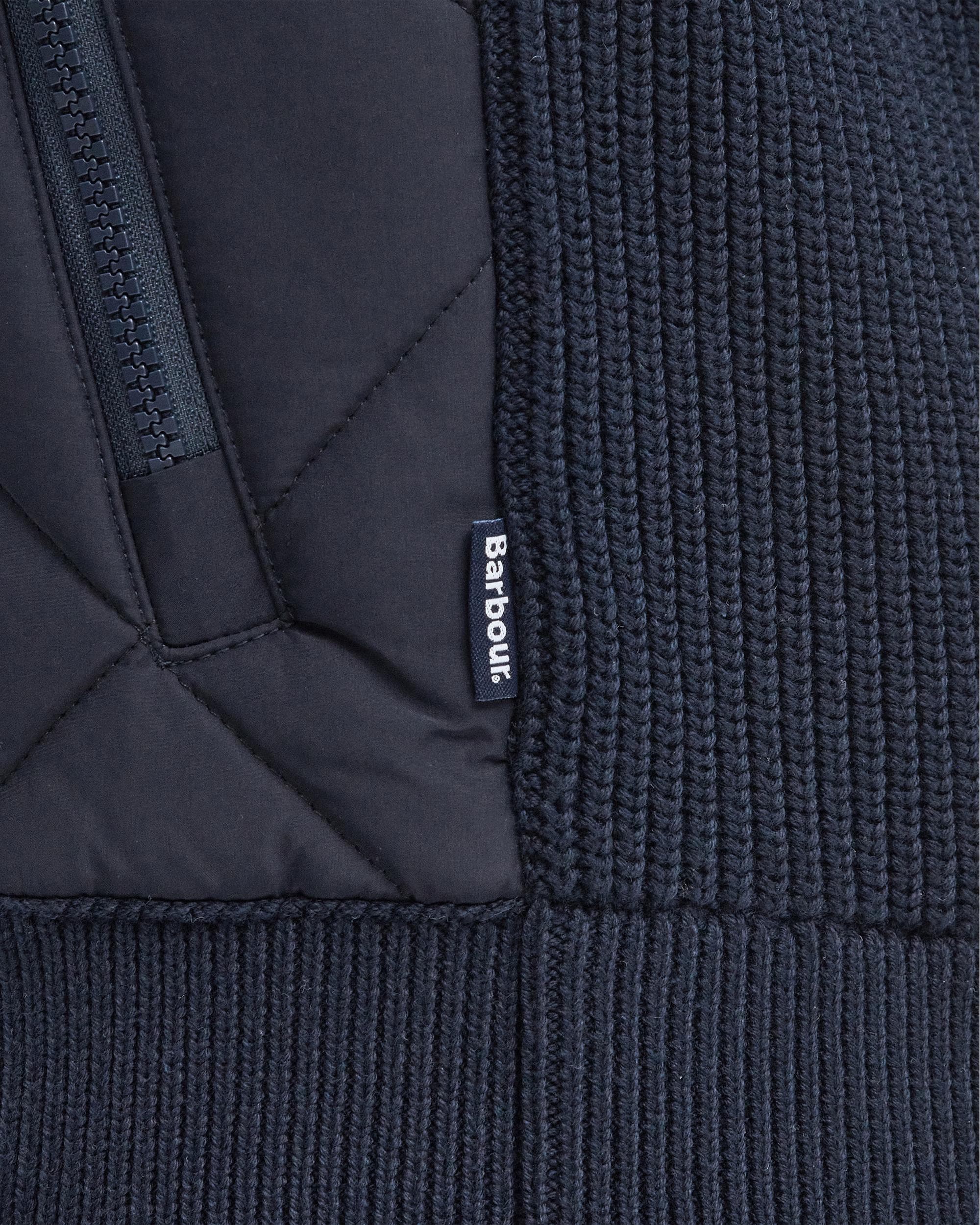 Barbour Newland Mens Zip Through Knitted Jumper - Image 7