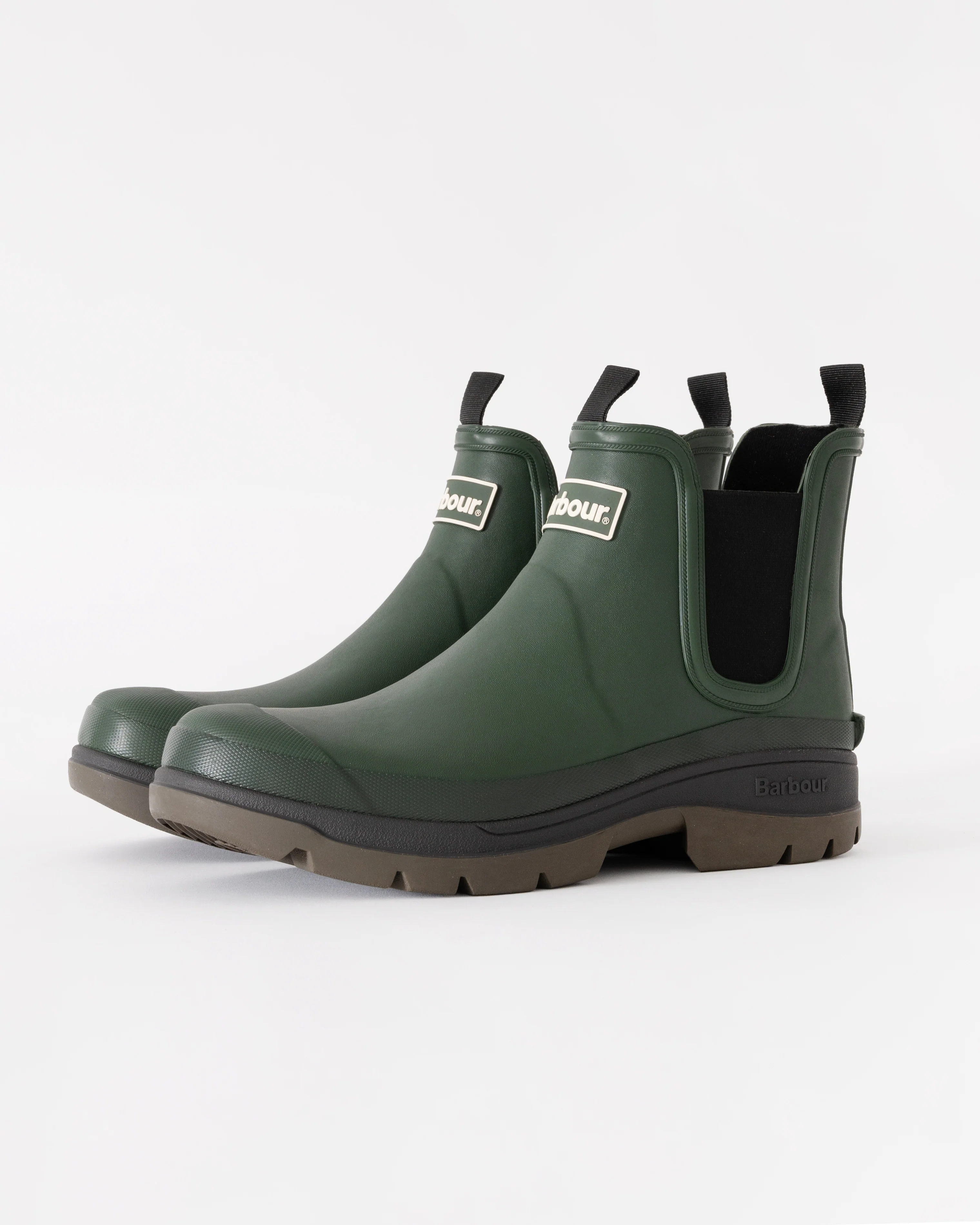 Barbour Nimbus Chelsea Style Mens Wellingtons - Olive
