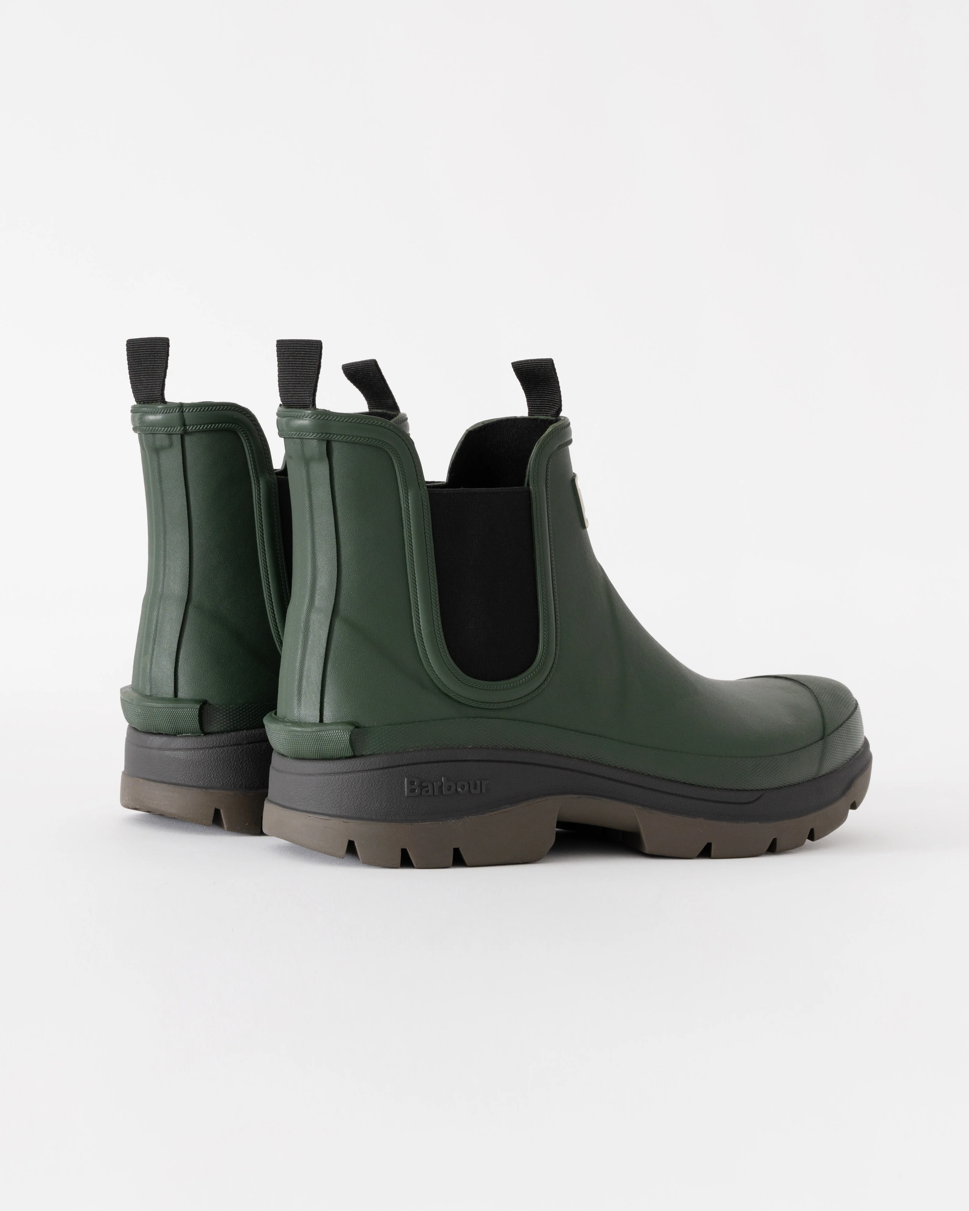 Barbour Nimbus Chelsea Style Mens Wellingtons - Olive - Image 4