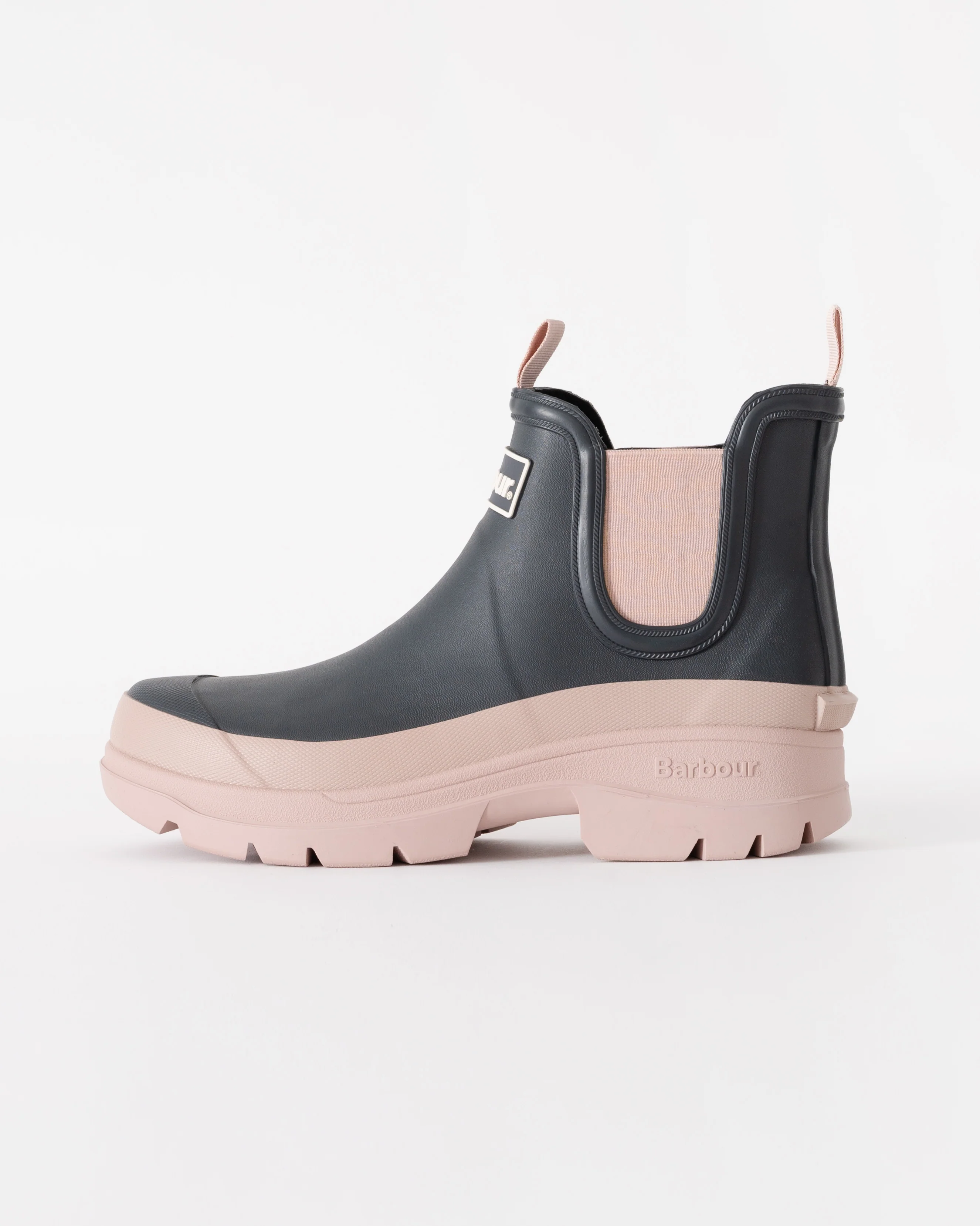 Barbour Nimbus Womens Chelsea Wellies - Dusky Grey/Gardenia Pink - Image 2