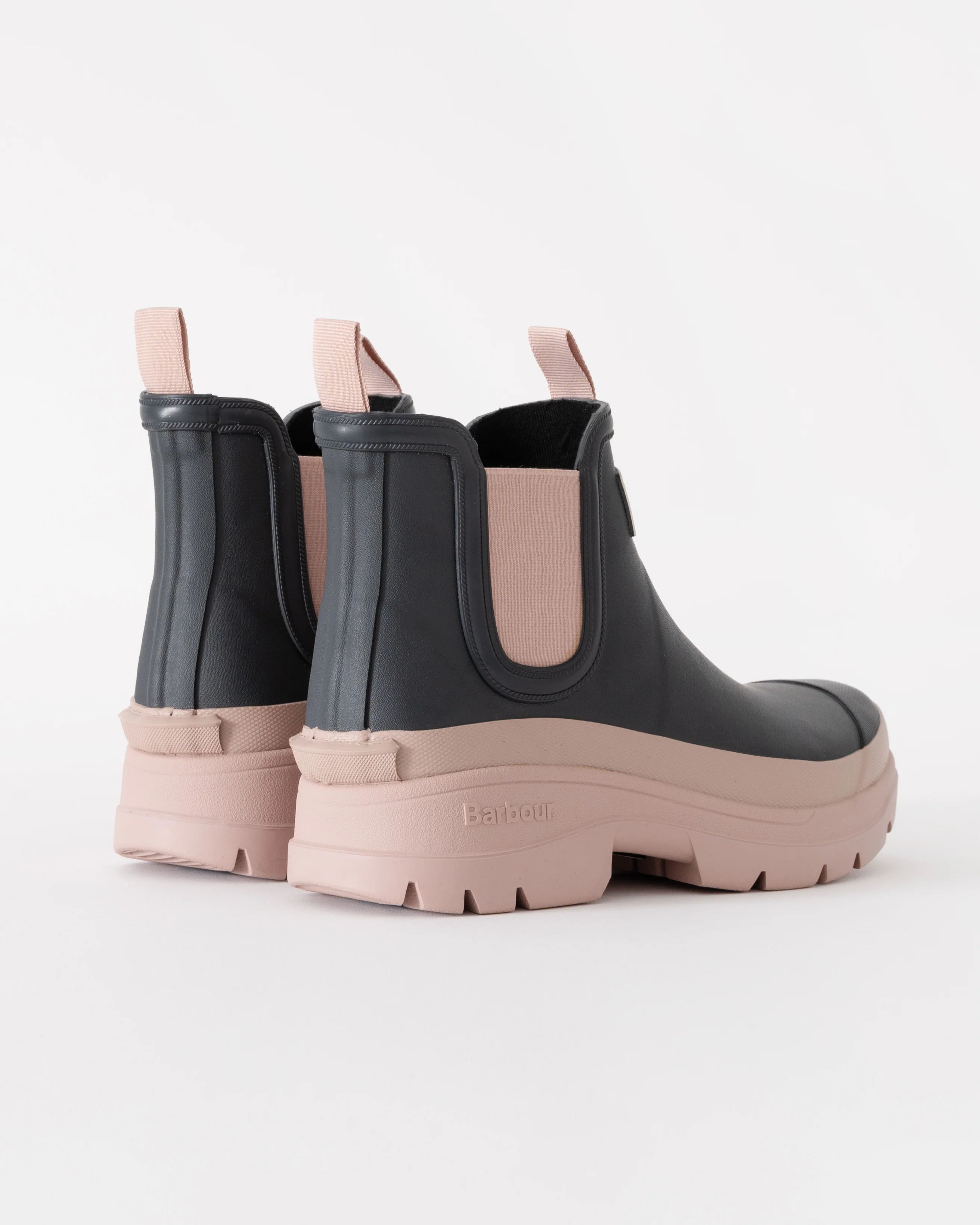Barbour Nimbus Womens Chelsea Wellies - Dusky Grey/Gardenia Pink - Image 4