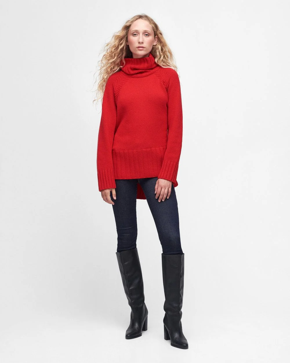 Barbour Norma Womens Roll Neck Jumper - Image 4