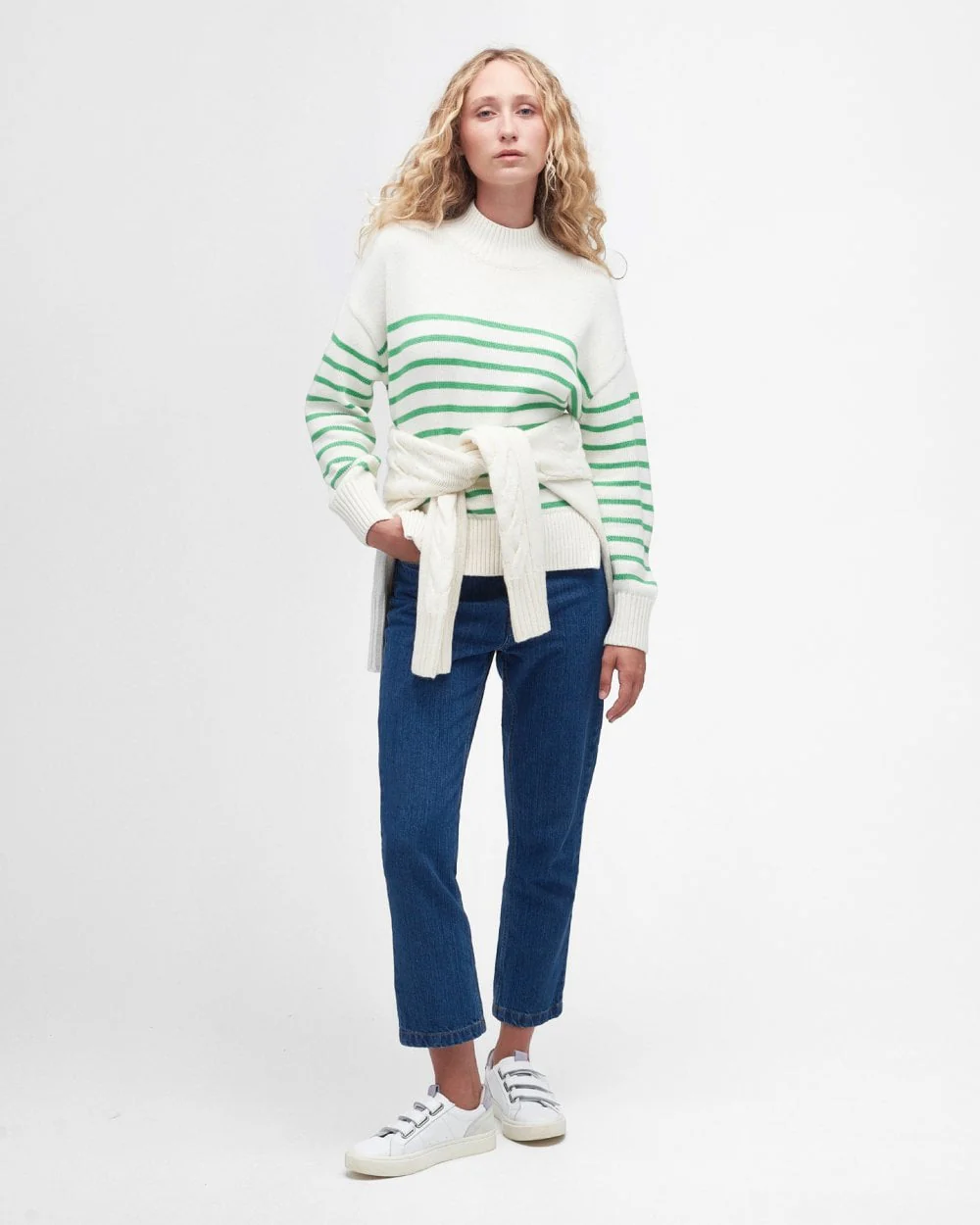Barbour Oakfield Womens Funnel Neck Jumper - Image 3