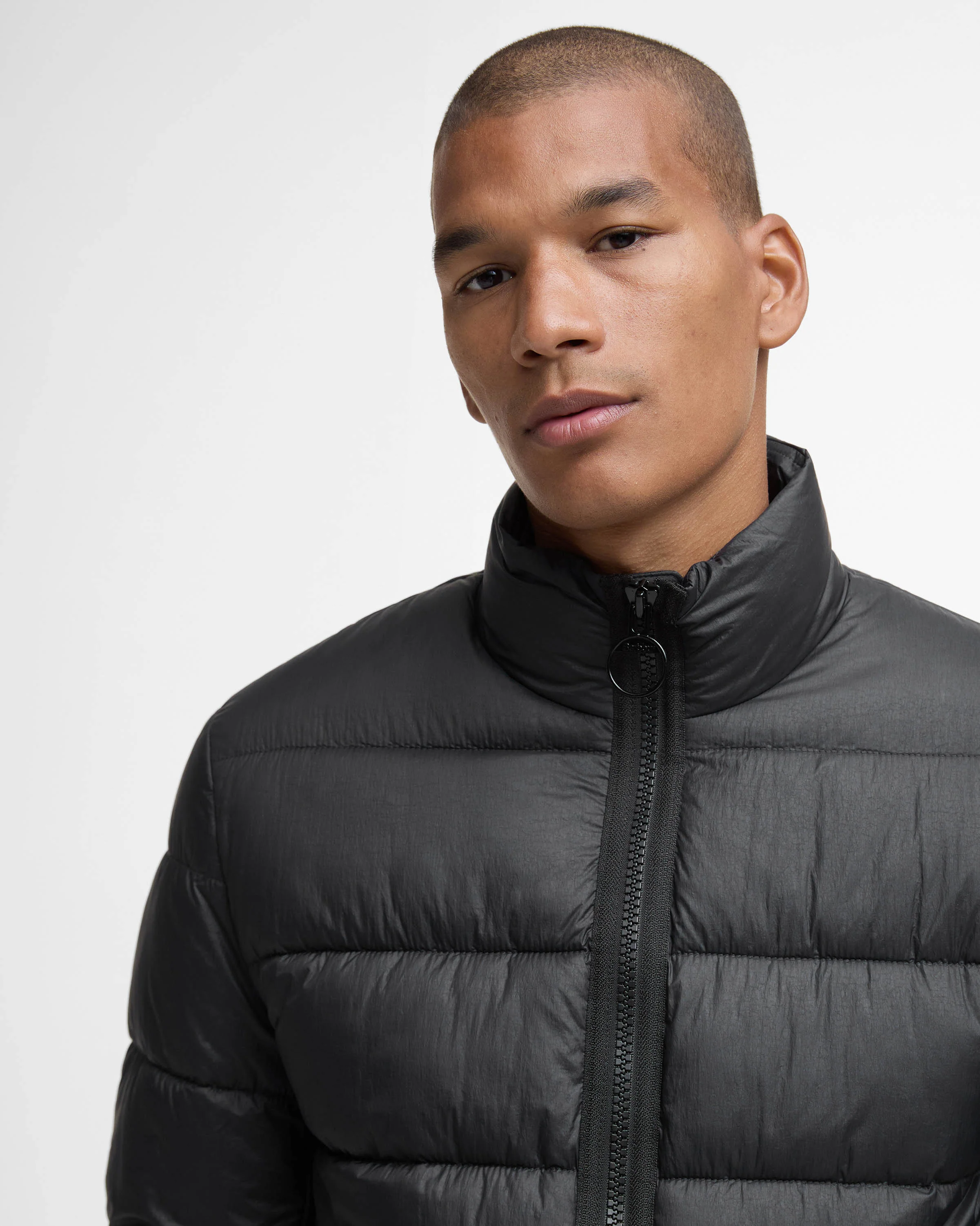 Barbour Offshore Mens Quilted Jacket - Black - Image 2