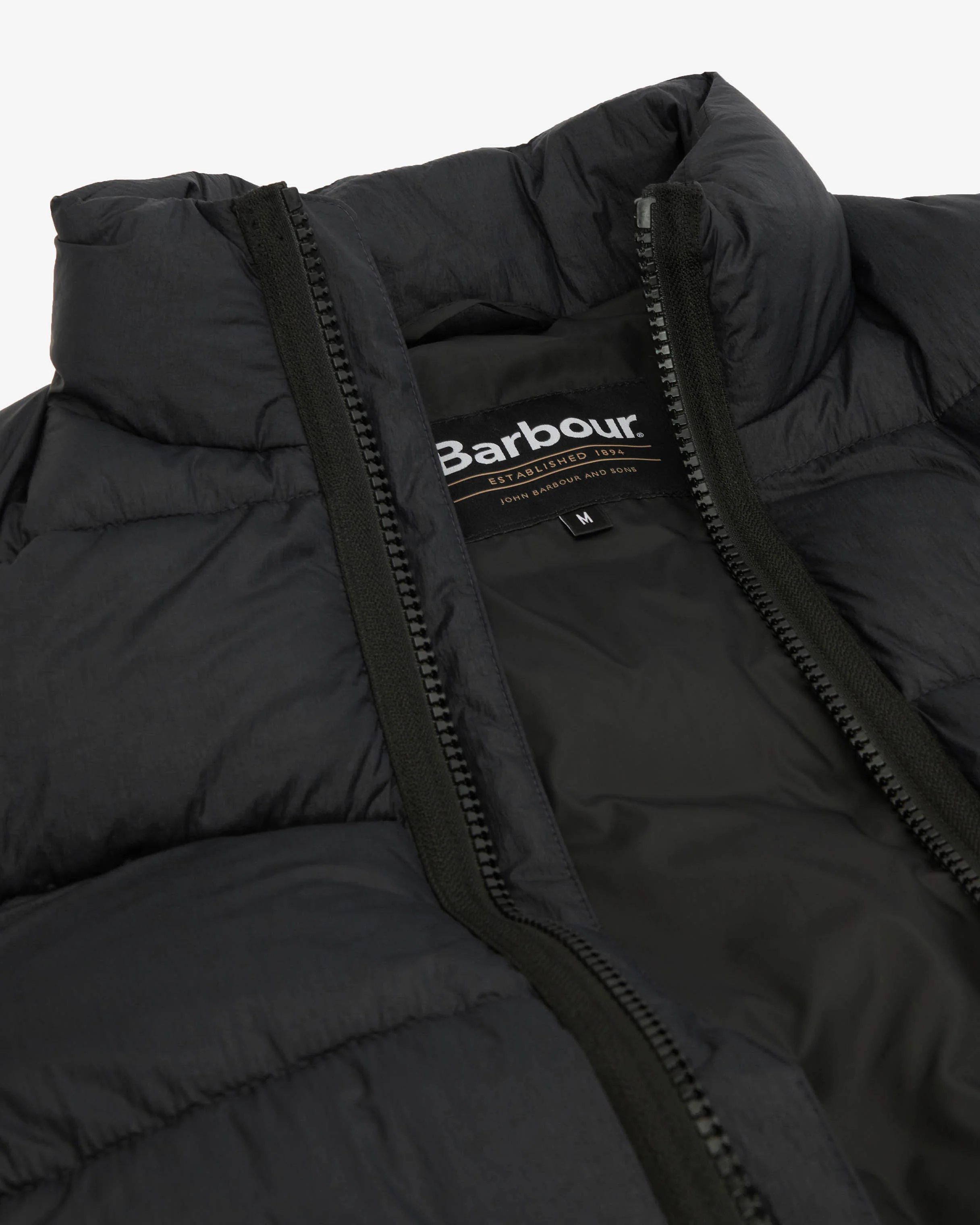 Barbour Offshore Mens Quilted Jacket - Black - Image 6