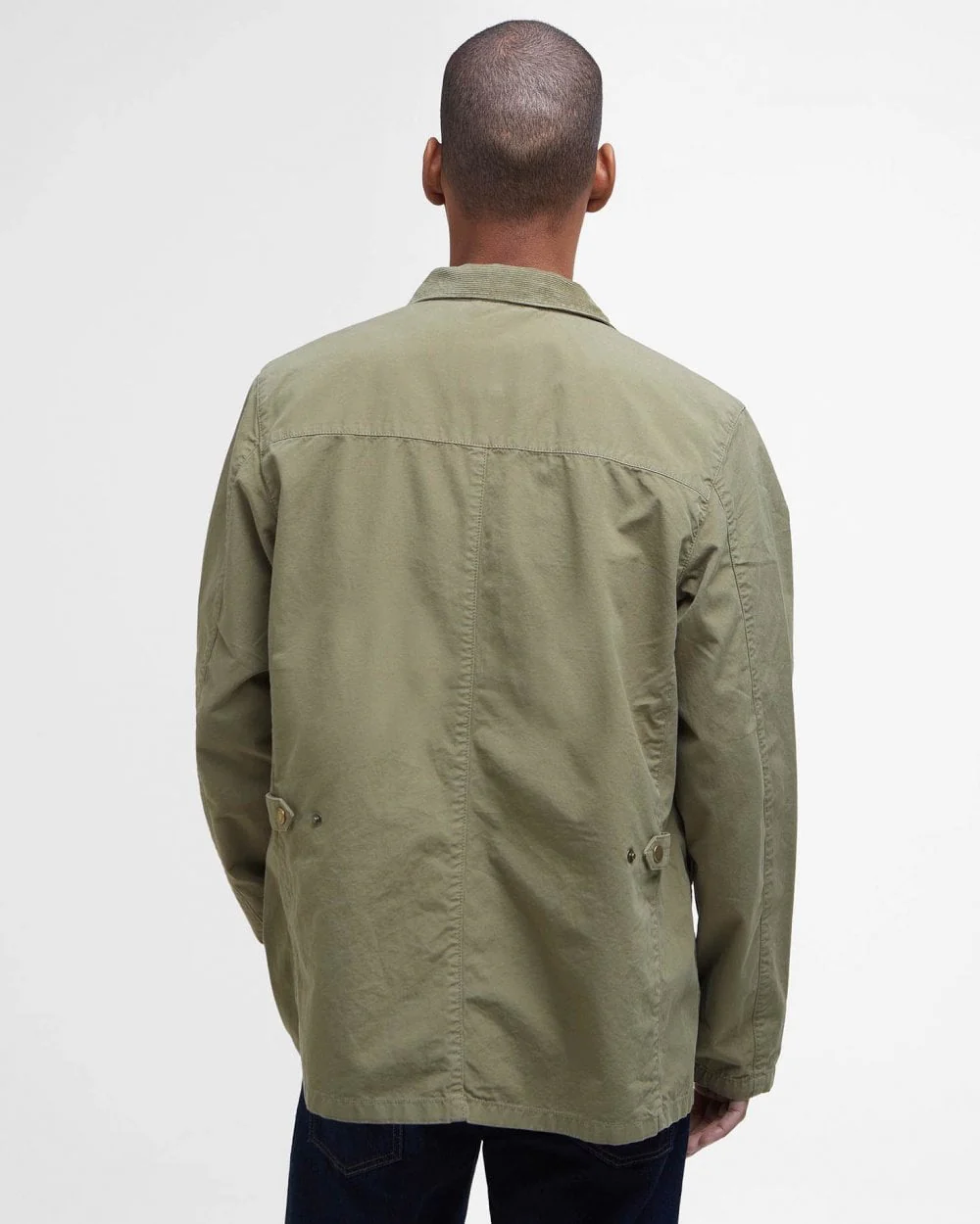 Barbour Ogston Mens Casual Jacket - Bleached Olive - Image 6