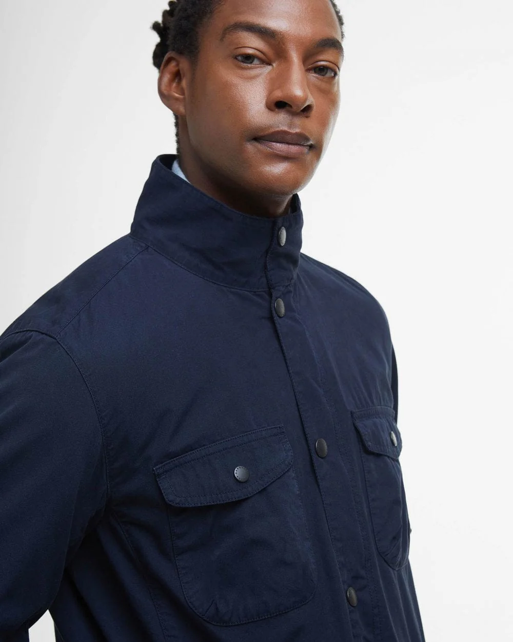 Barbour Ogston Mens Casual Jacket - Navy - Image 3