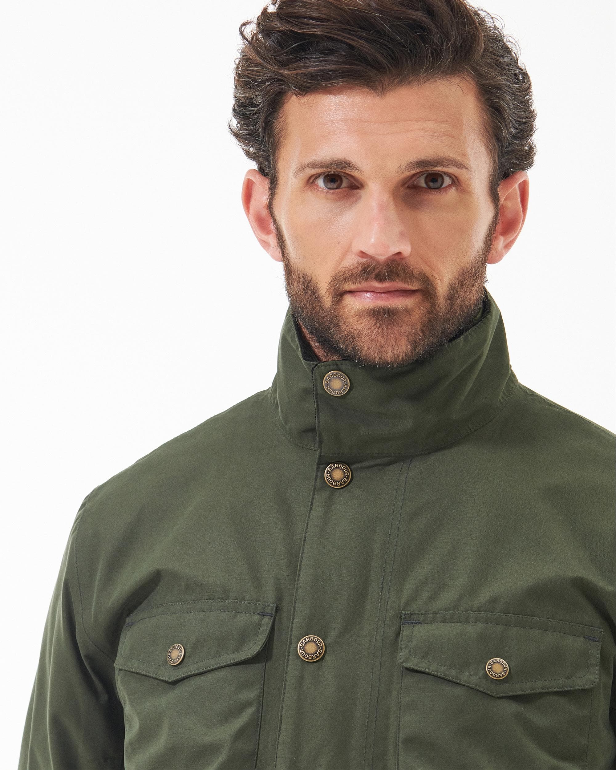 Barbour Ogston Mens Waterproof Jacket - Olive - Image 2