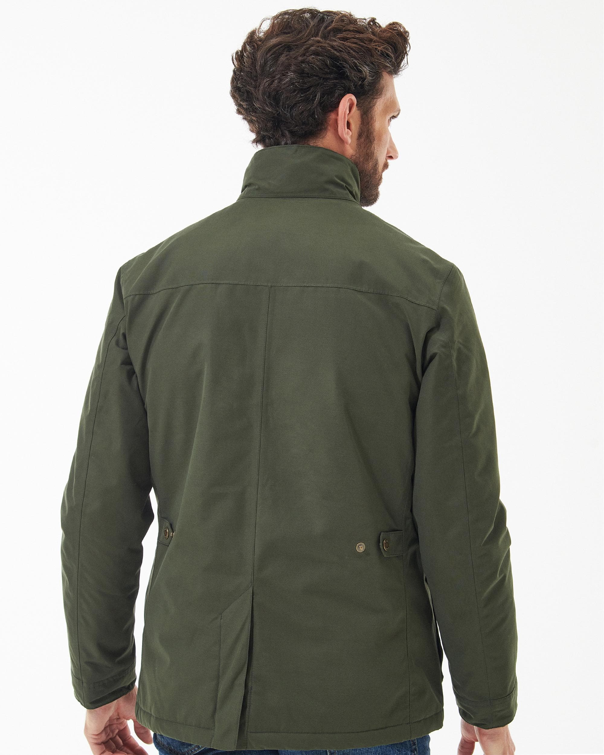 Barbour Ogston Mens Waterproof Jacket - Olive - Image 4