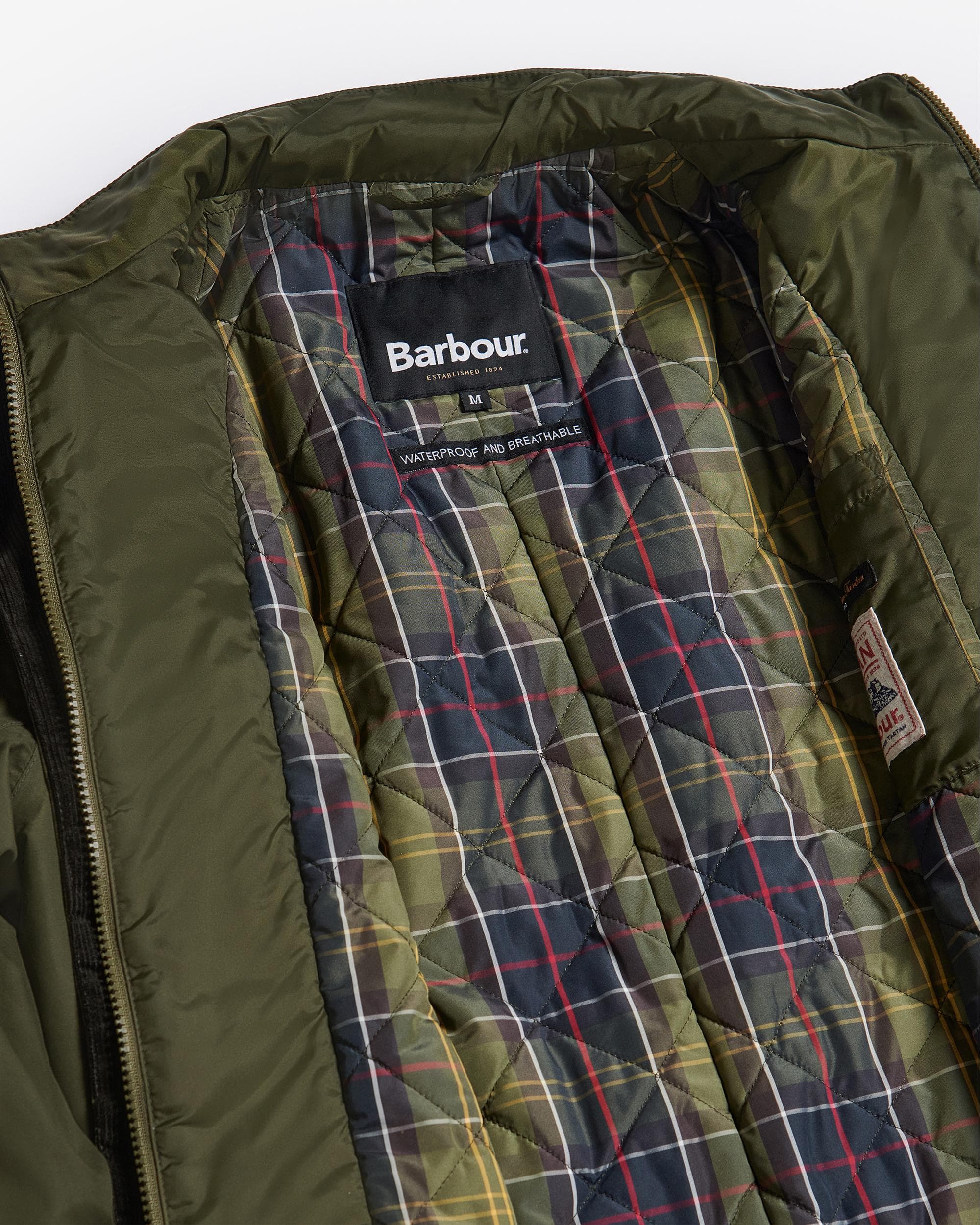 Barbour Ogston Mens Waterproof Jacket - Olive - Image 5