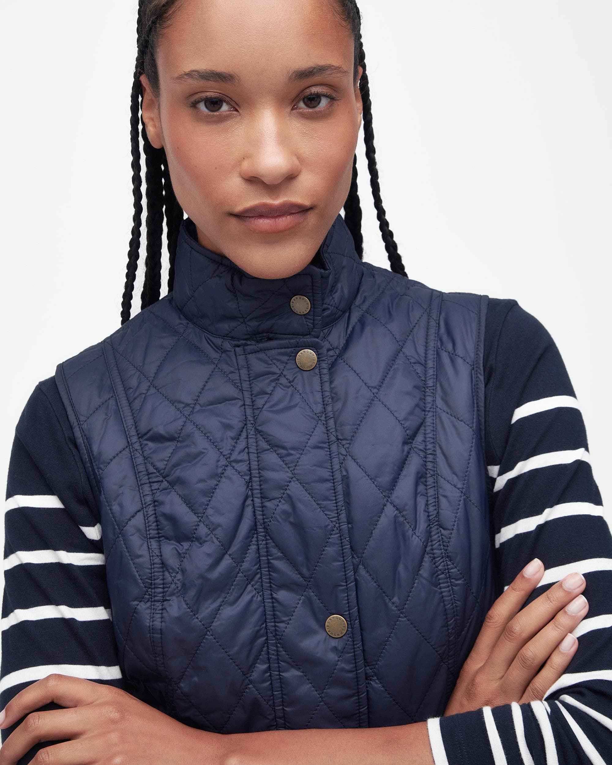 Barbour Otterburn Womens Gilet - Navy - Image 2