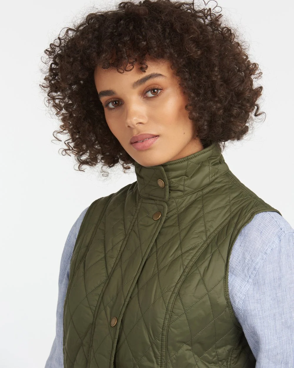 Barbour Otterburn Womens Gilet - Olive - Image 2