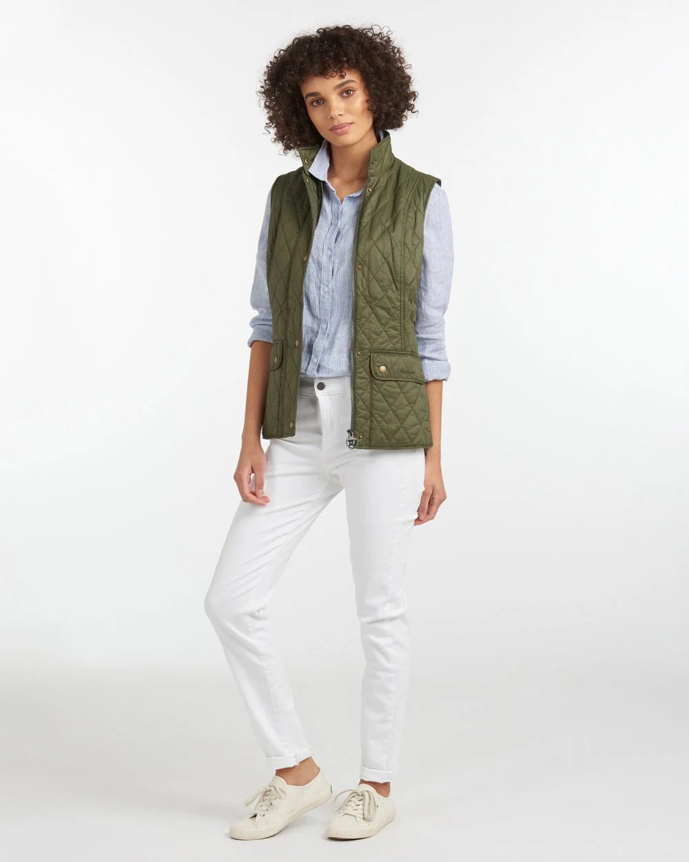 Barbour Otterburn Womens Gilet - Olive - Image 3