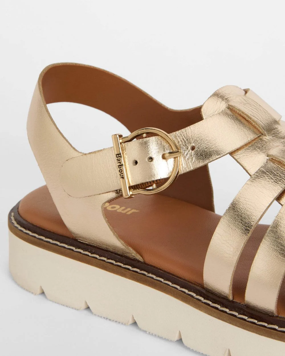 Barbour Otterburn Womens Sandals - Gold - Image 5