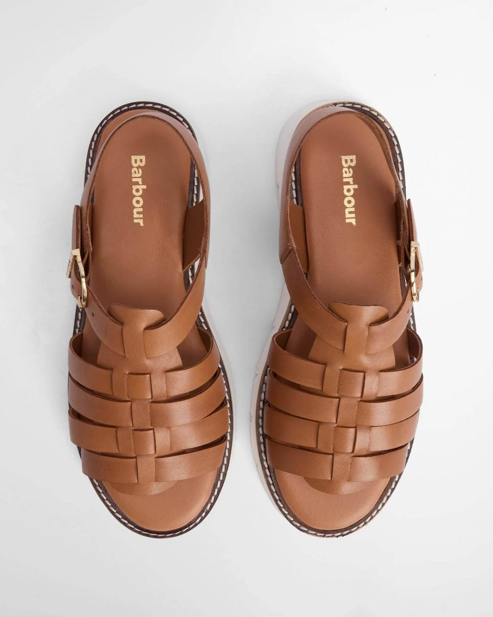 Barbour Otterburn Womens Sandals - Tan - Image 4