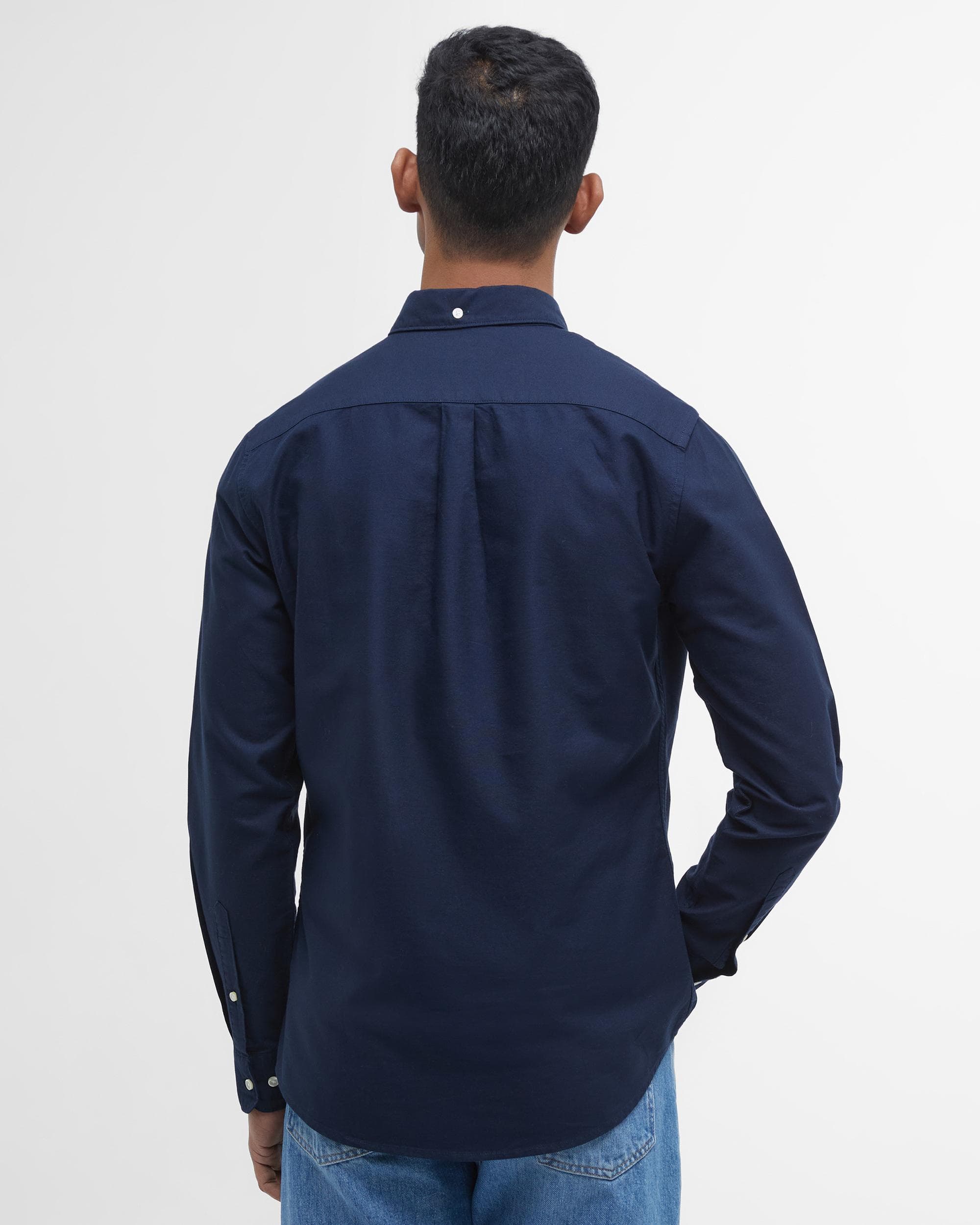 Barbour Oxtown Long Sleeve Mens Tailored Shirt - Navy - Image 4