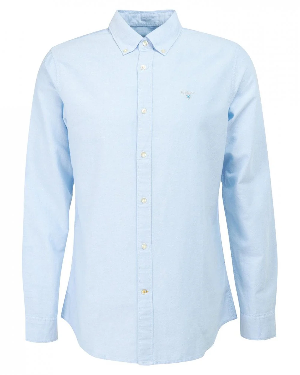Barbour Oxtown Long Sleeve Mens Tailored Shirt - Sky - Image 7