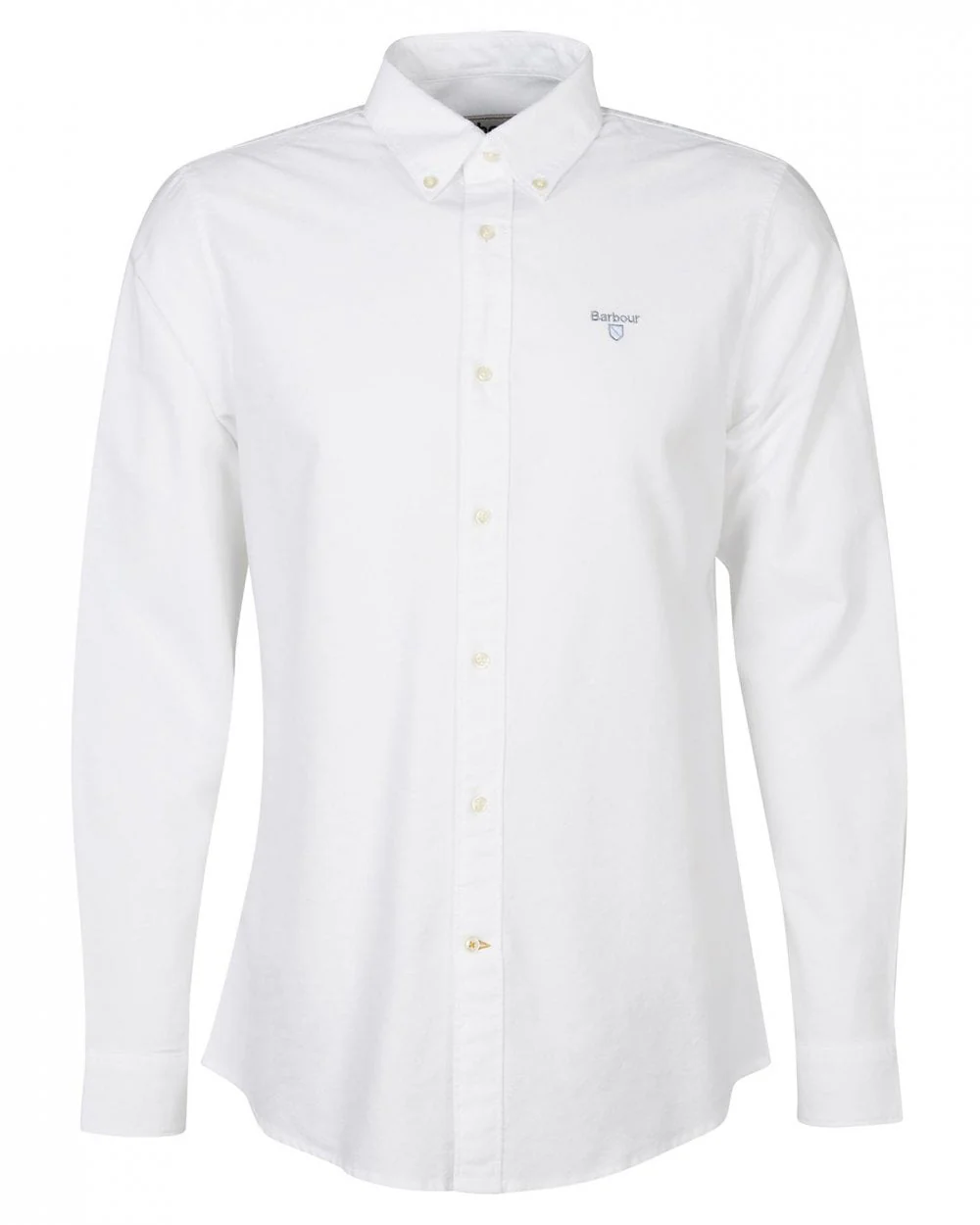 Barbour Oxtown Long Sleeve Mens Tailored Shirt - White - Image 7