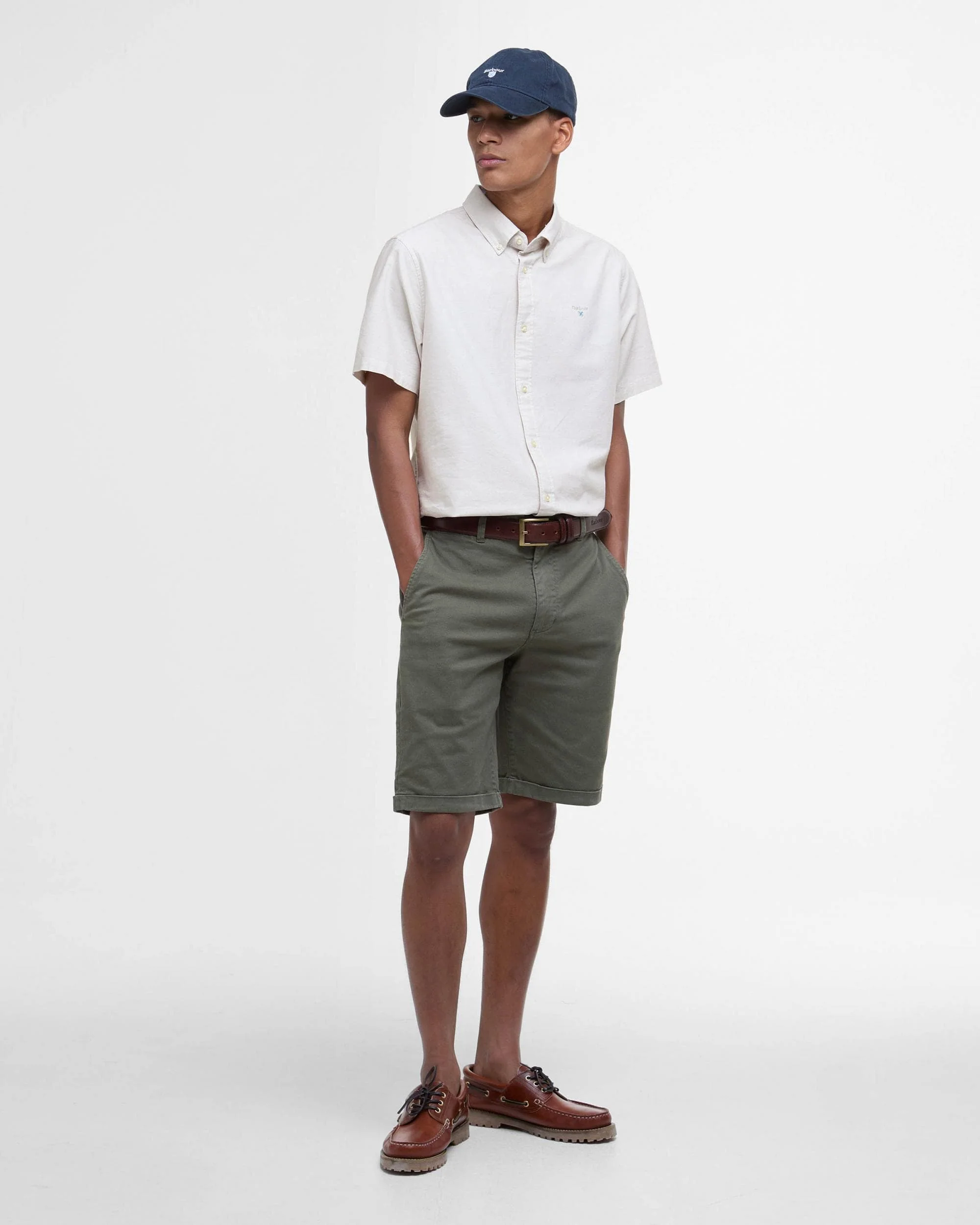 Barbour Oxtown Mens Tailored Shirt - Oatmeal - Image 2