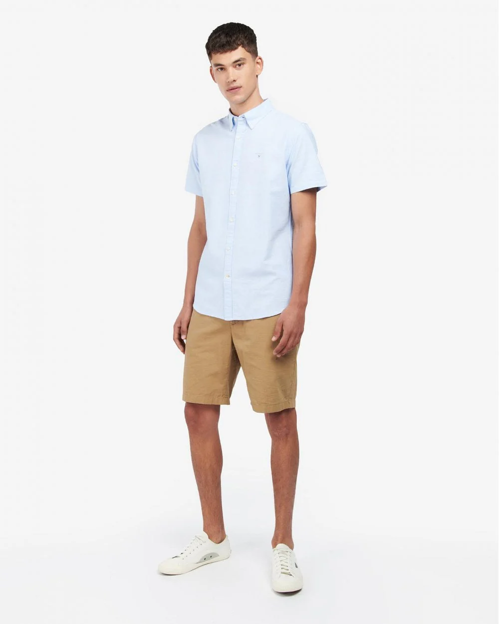 Barbour Oxtown Mens Tailored Shirt - Sky - Image 3