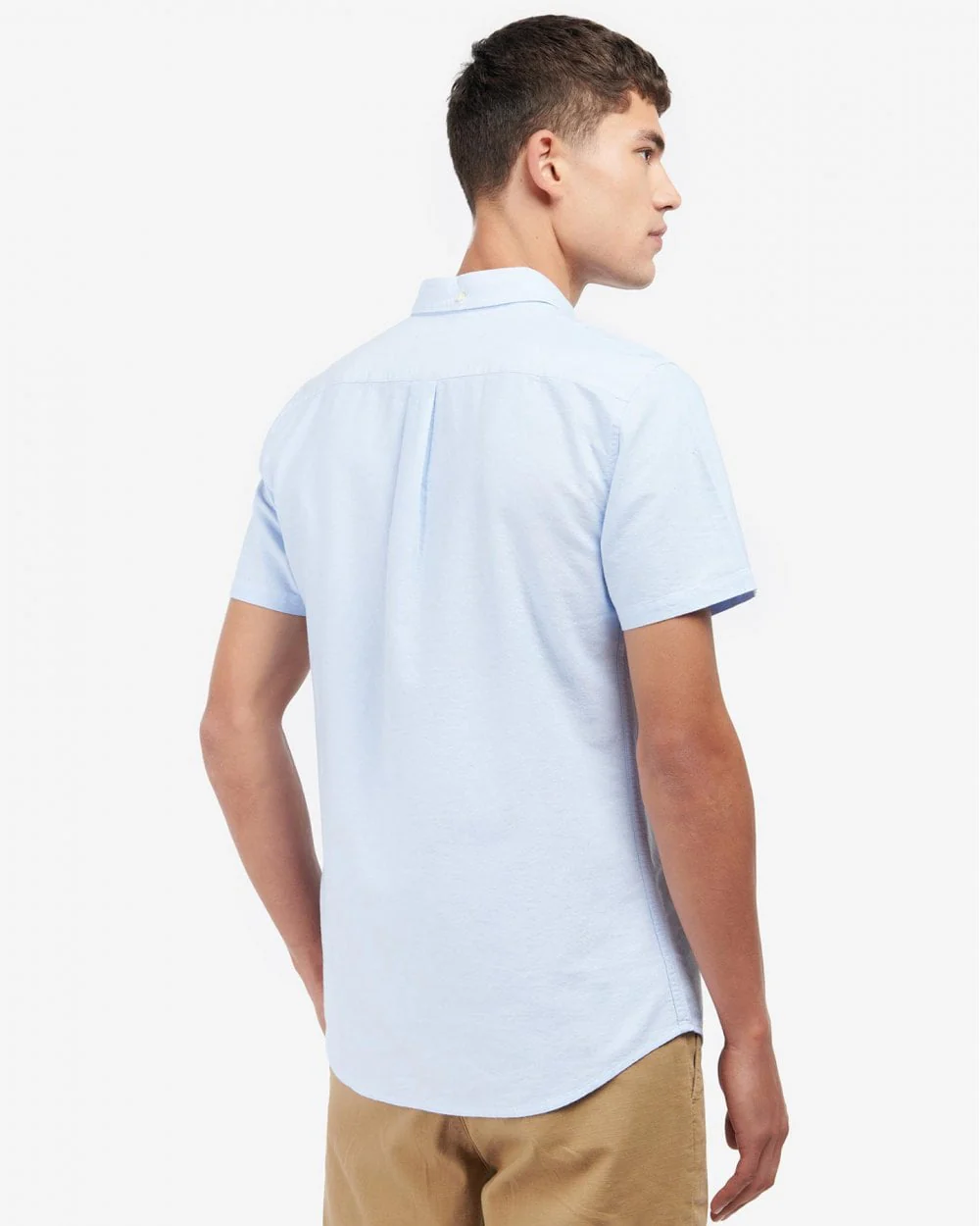 Barbour Oxtown Mens Tailored Shirt - Sky - Image 4