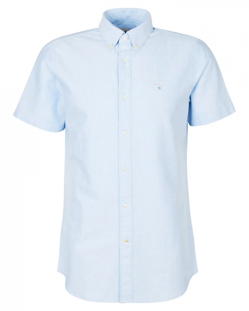 Barbour Oxtown Mens Tailored Shirt - Sky - Image 7
