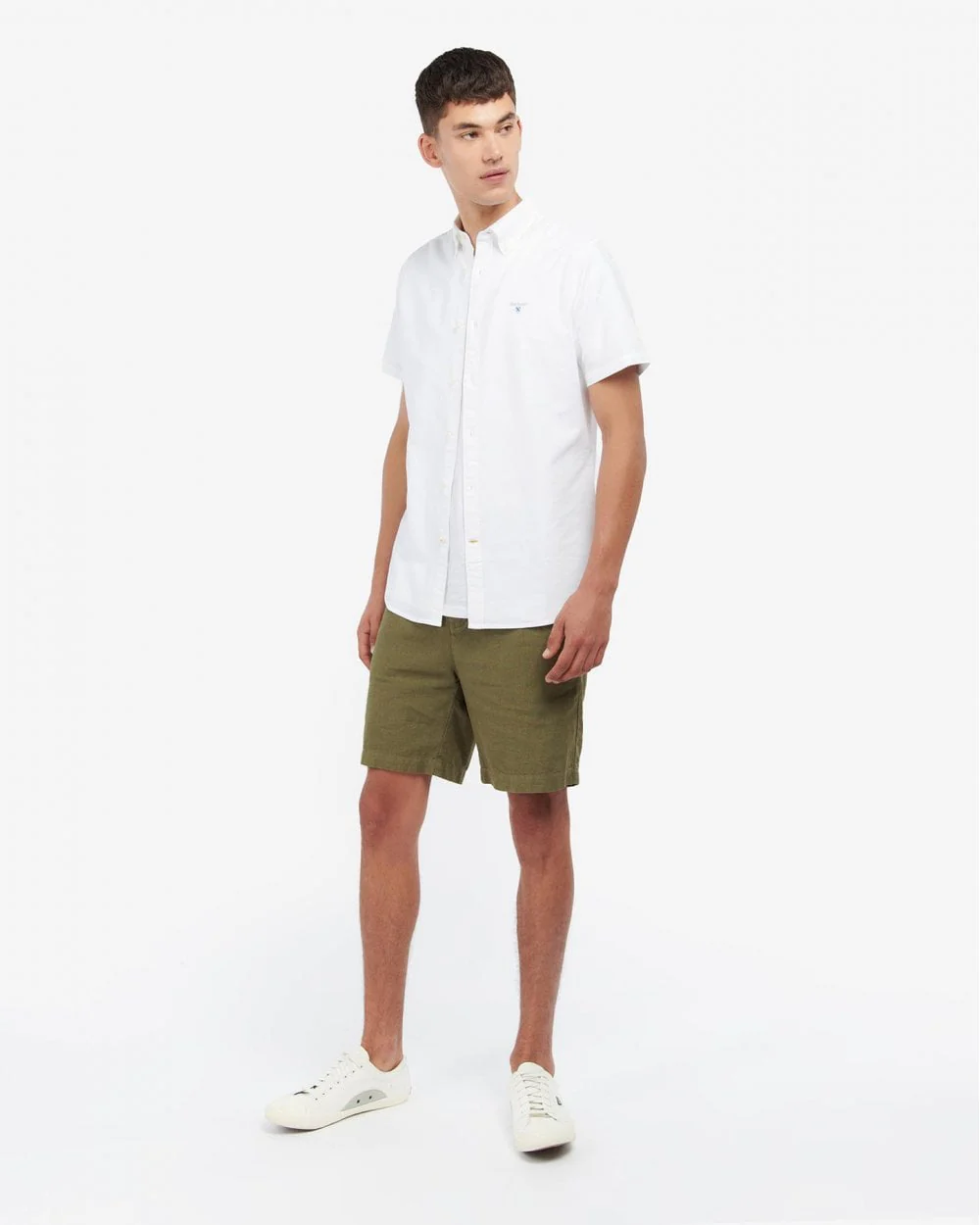 Barbour Oxtown Mens Tailored Shirt - White - Image 4