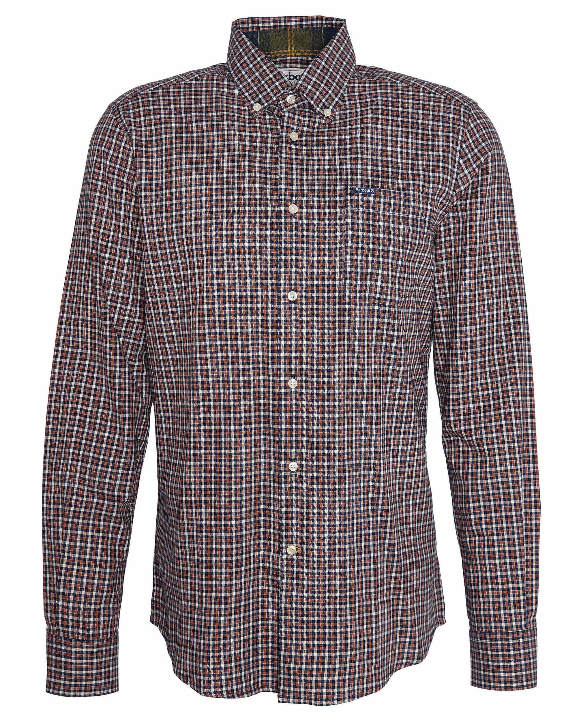 Barbour Padshaw Tailored Mens Shirt - Navy - Image 7