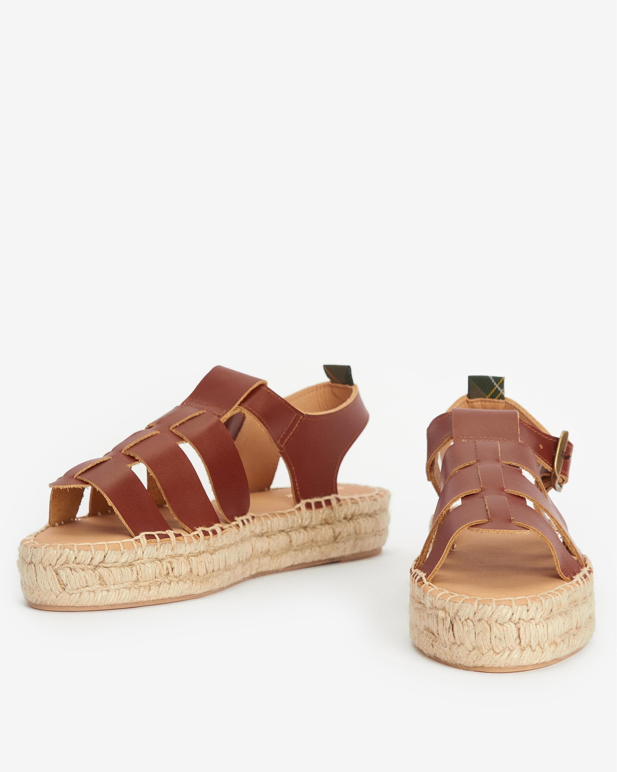 Barbour Paloma Womens Platform Espadrille - Tan - Image 2