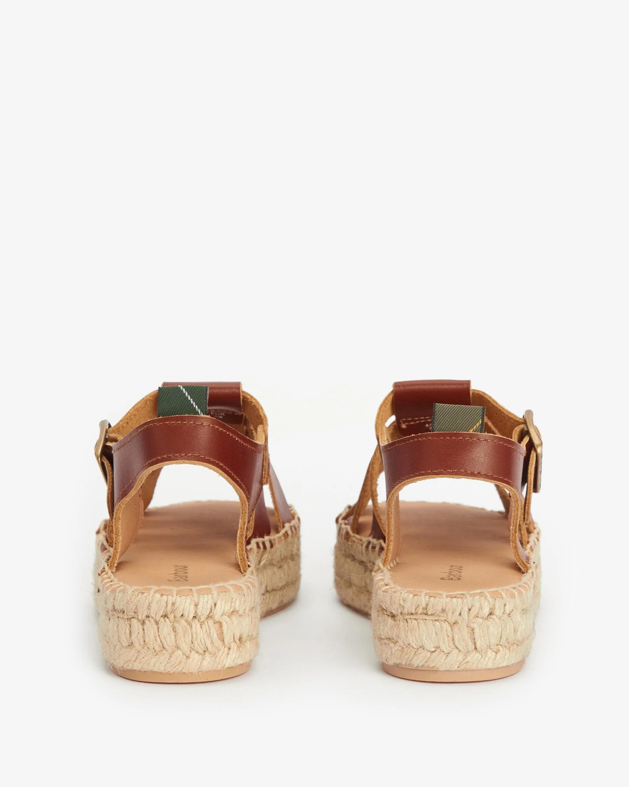 Barbour Paloma Womens Platform Espadrille - Tan - Image 4