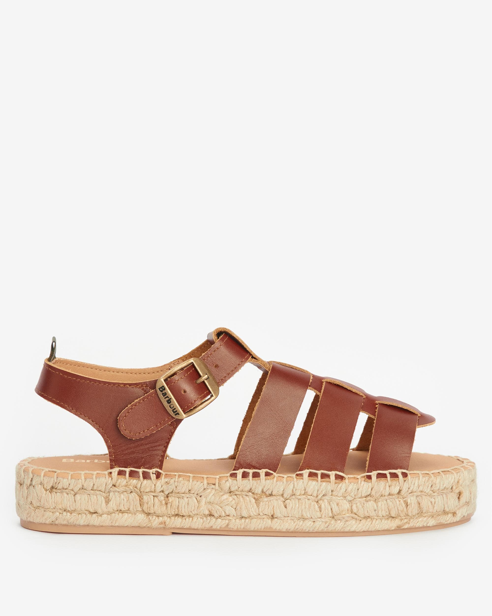 Barbour Paloma Womens Platform Espadrille - Tan - Image 6