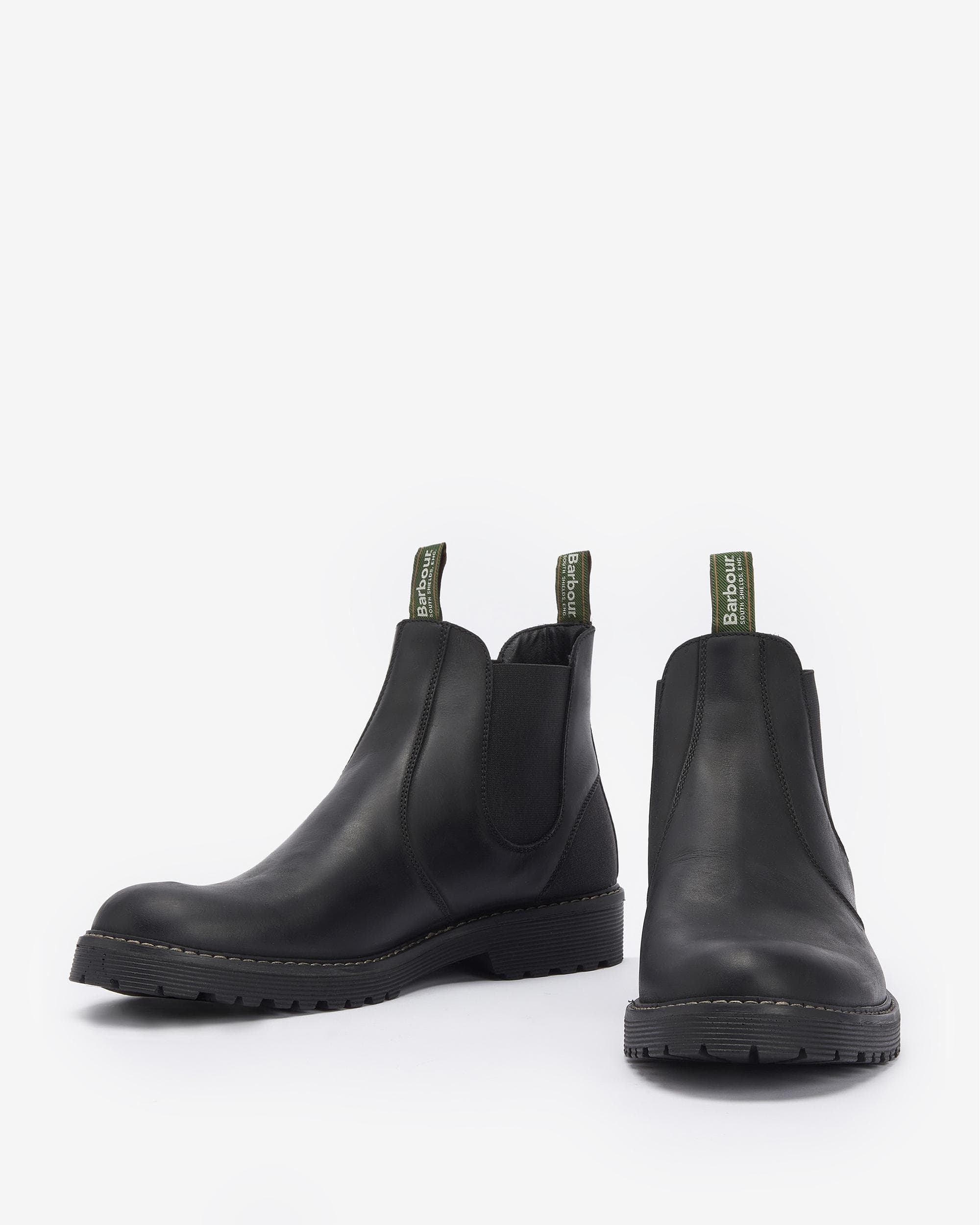 Barbour Patton Mens Chelsea Boots - Black - Image 2