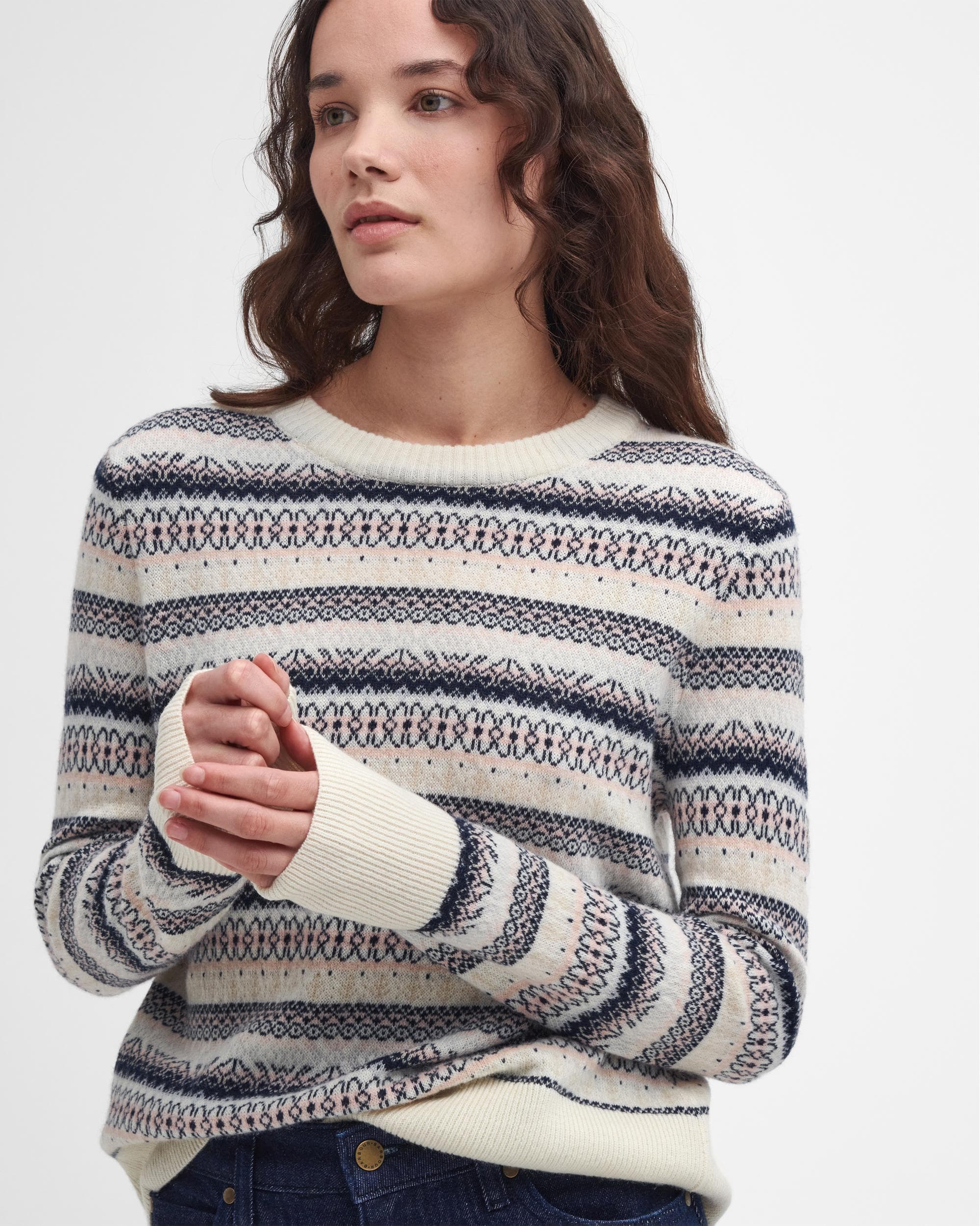 Barbour Peak Womens Fairisle Jumper - Image 2