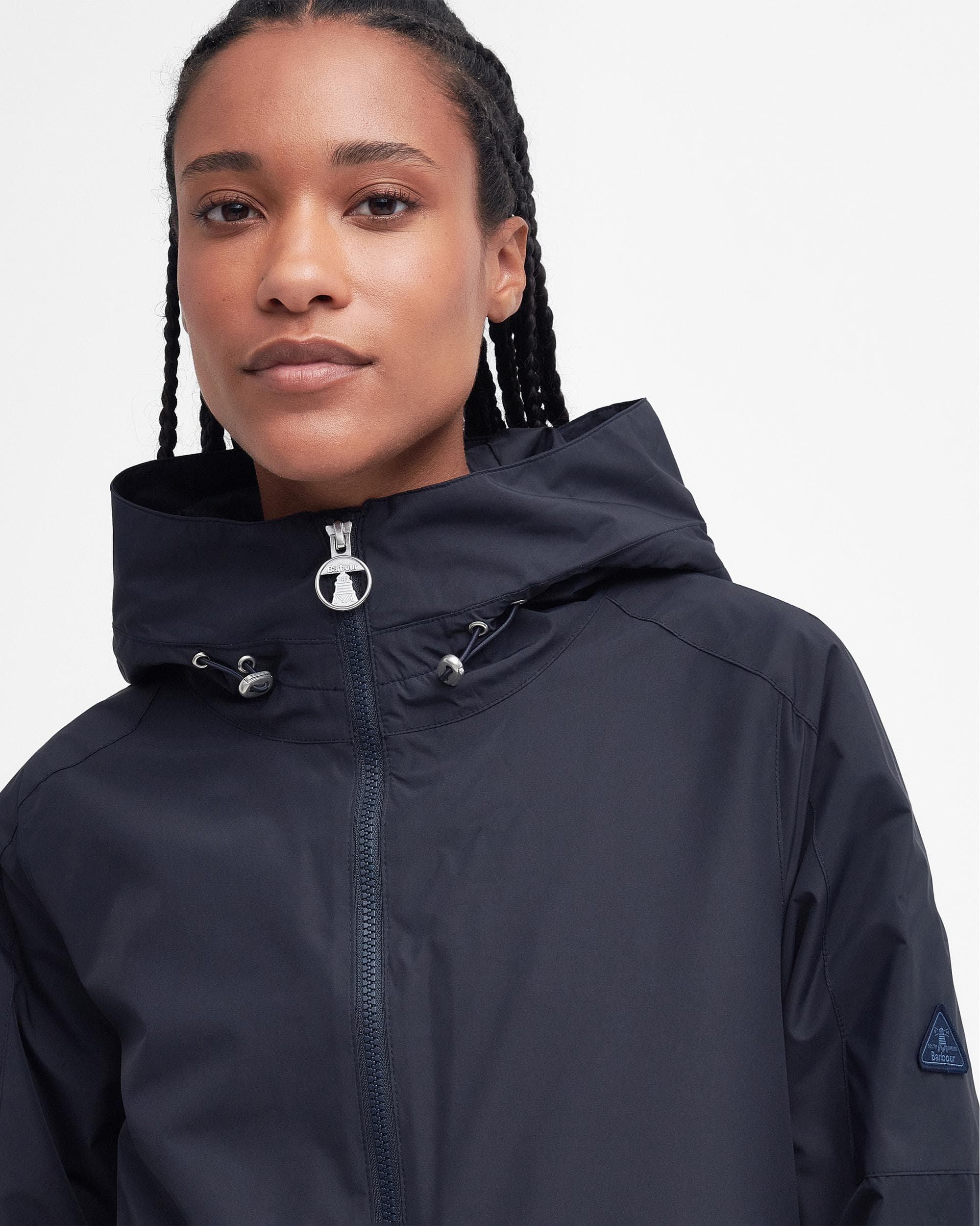 Barbour Penarth Womens Long Showerproof Coat - Image 3