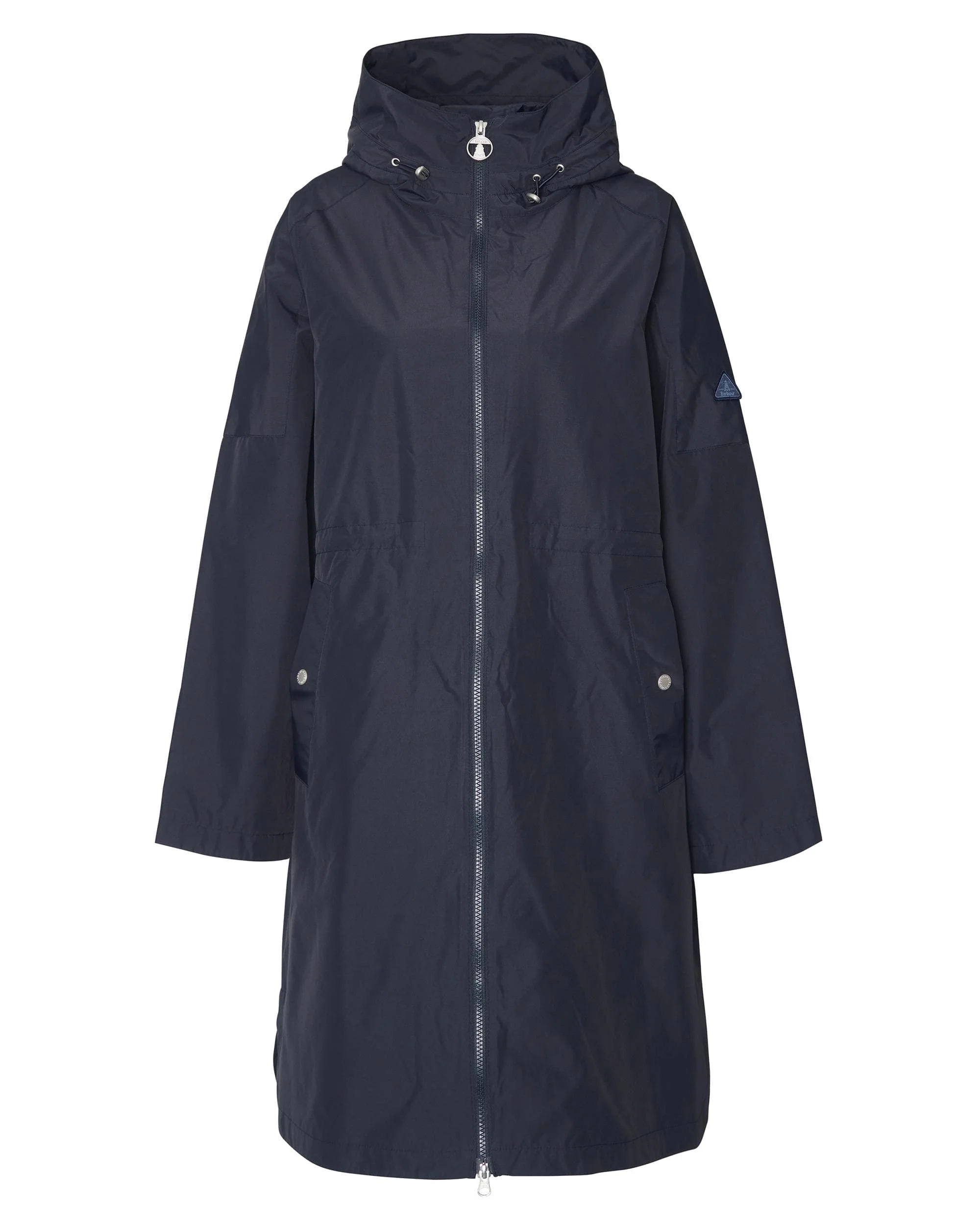 Barbour Penarth Womens Long Showerproof Coat - Image 8