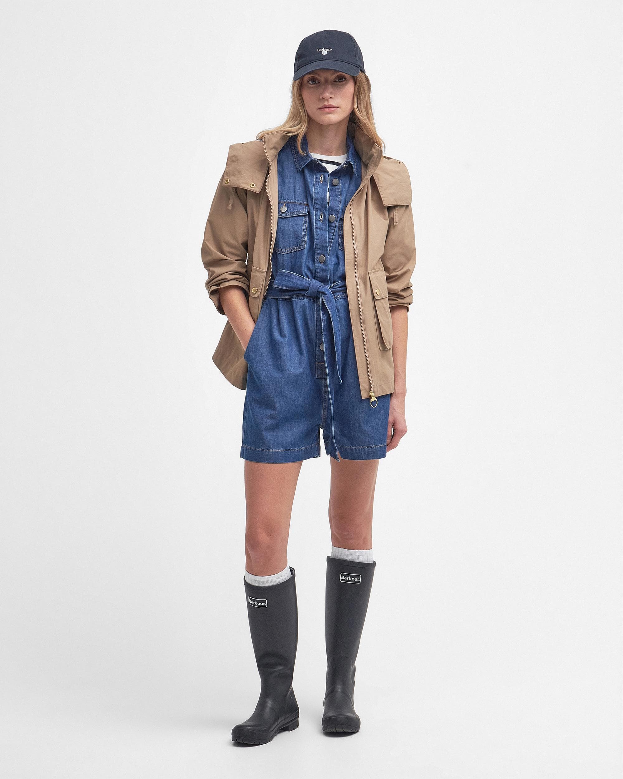 Barbour Perez Womens Short Showerproof - Image 3
