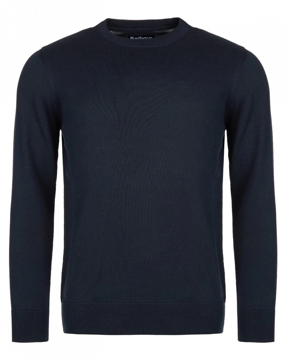 Barbour Pima Cotton Mens Crew Sweatshirt - Navy - Image 5