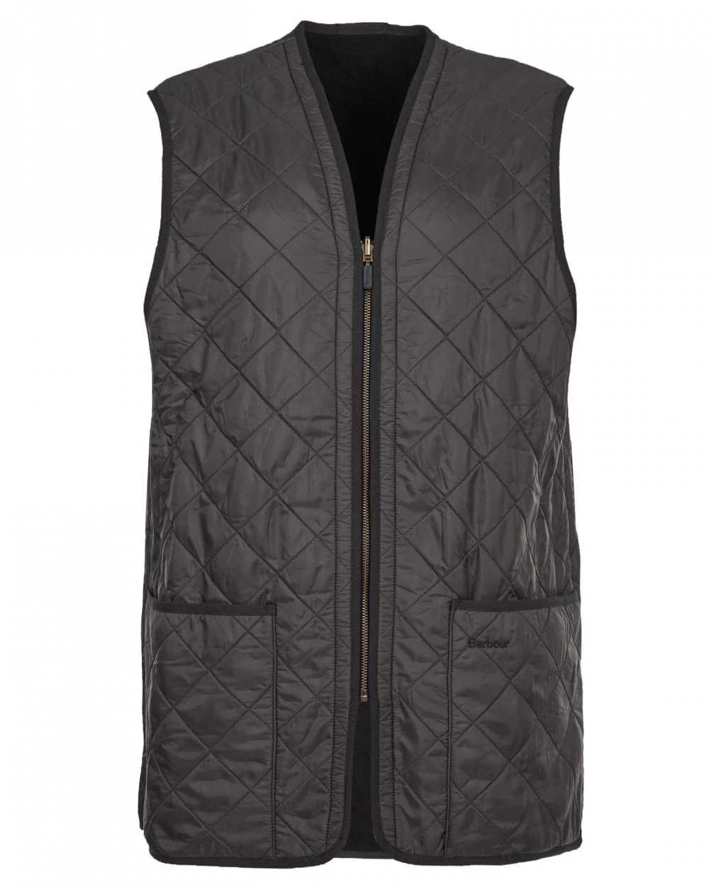Barbour Polarquilt Mens Waistcoat/Zip-In Liner - Black - Image 8