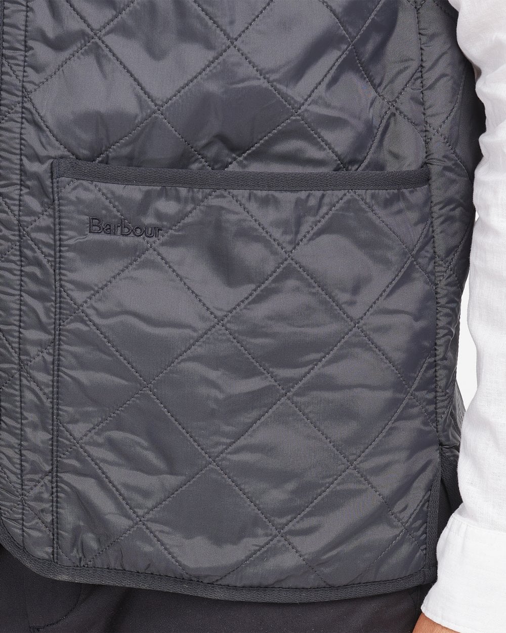 Barbour Polarquilt Mens Waistcoat/Zip-In Liner - Navy - Image 3