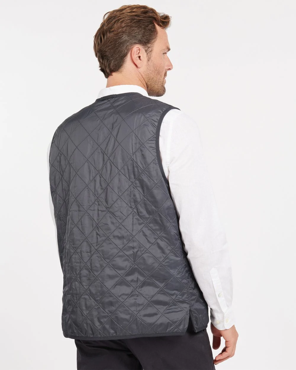 Barbour Polarquilt Mens Waistcoat/Zip-In Liner - Navy - Image 6