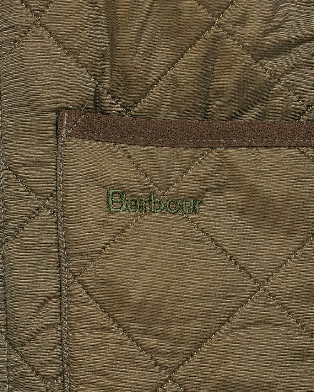 Barbour Polarquilt Mens Waistcoat/Zip-In Liner - Olive - Image 7